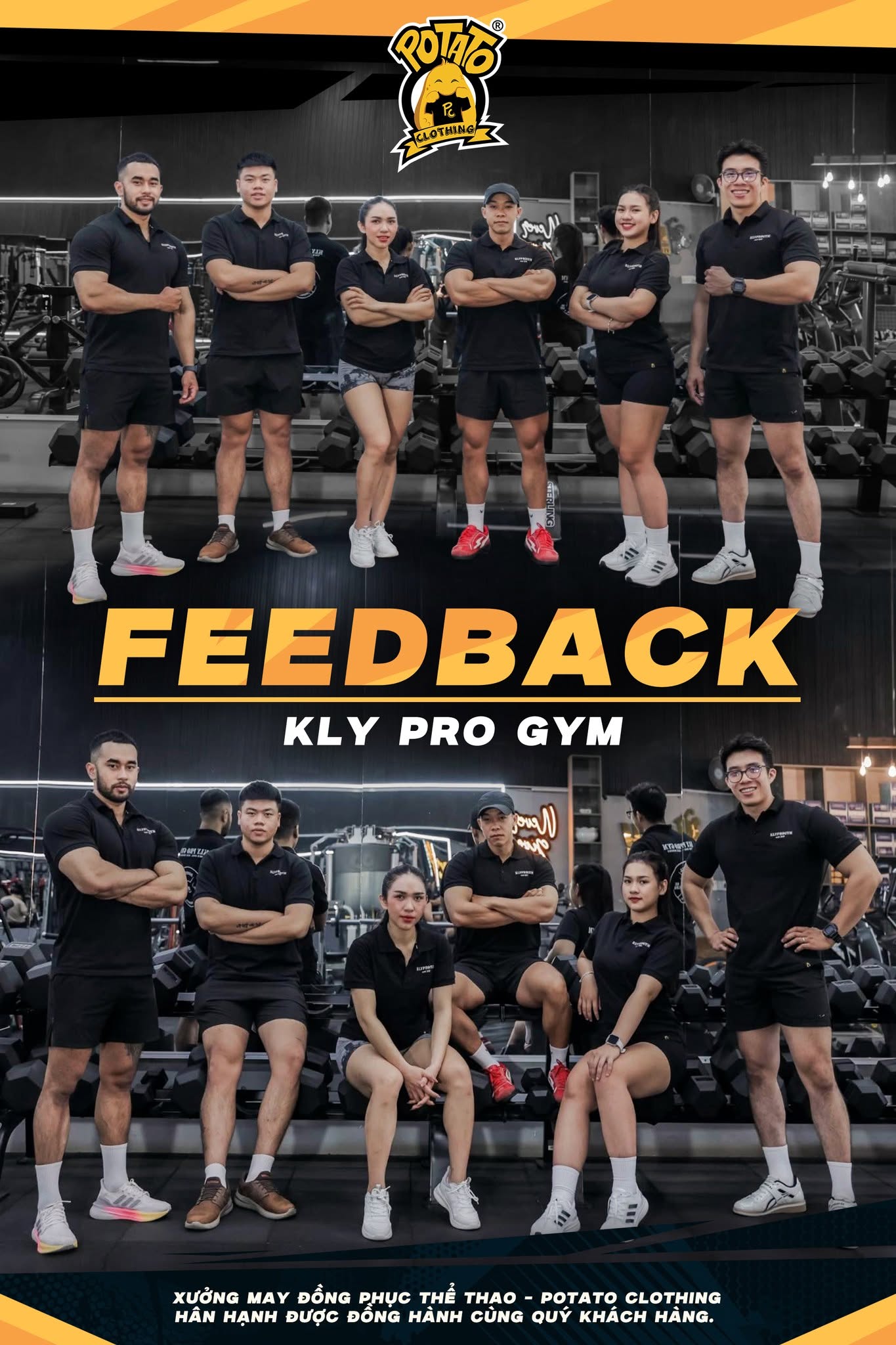 Feedback đồng phục áo polo KLY PRO GYM
