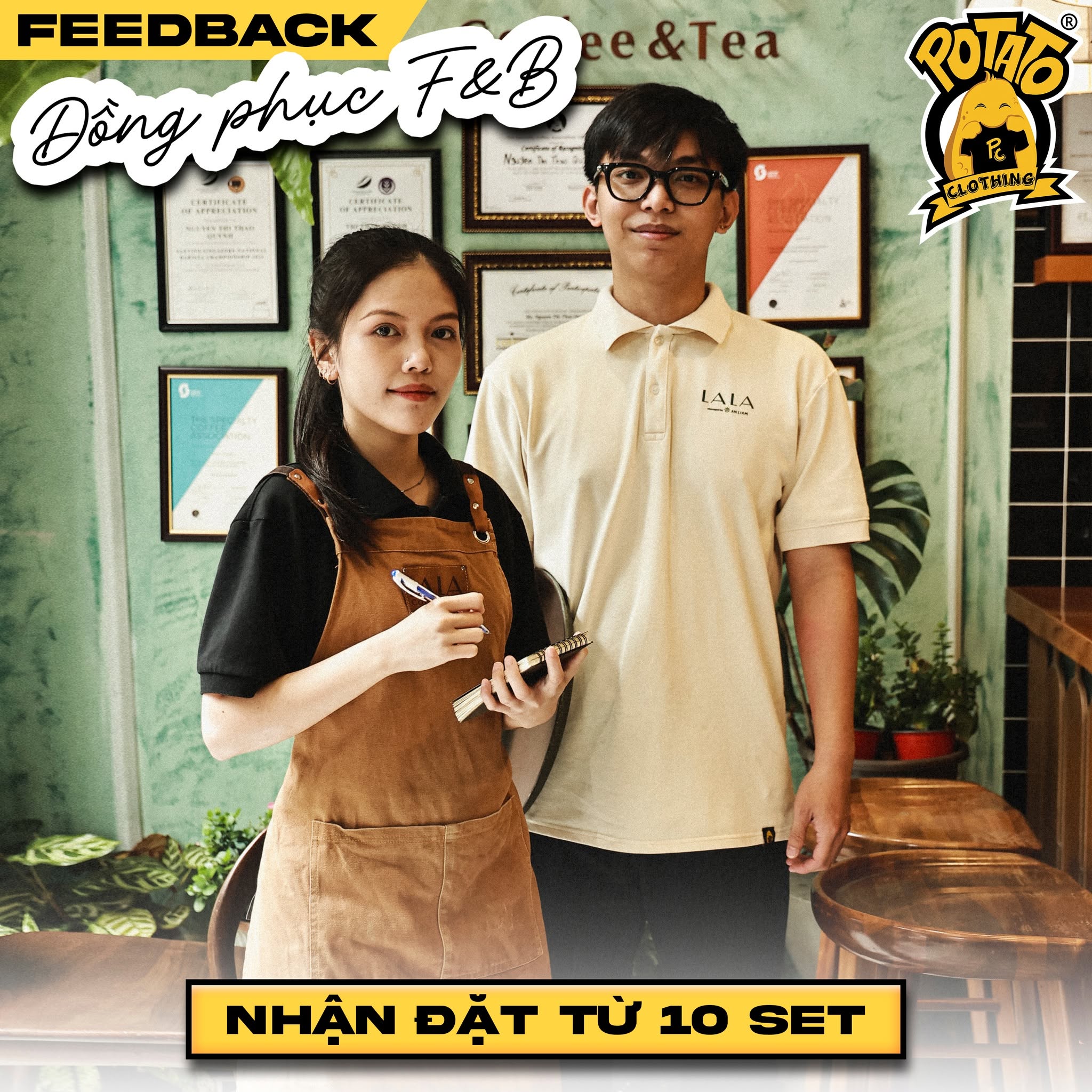 Feedback đồng phục áo polo F&B Lala Coffee & Tea - ảnh 1