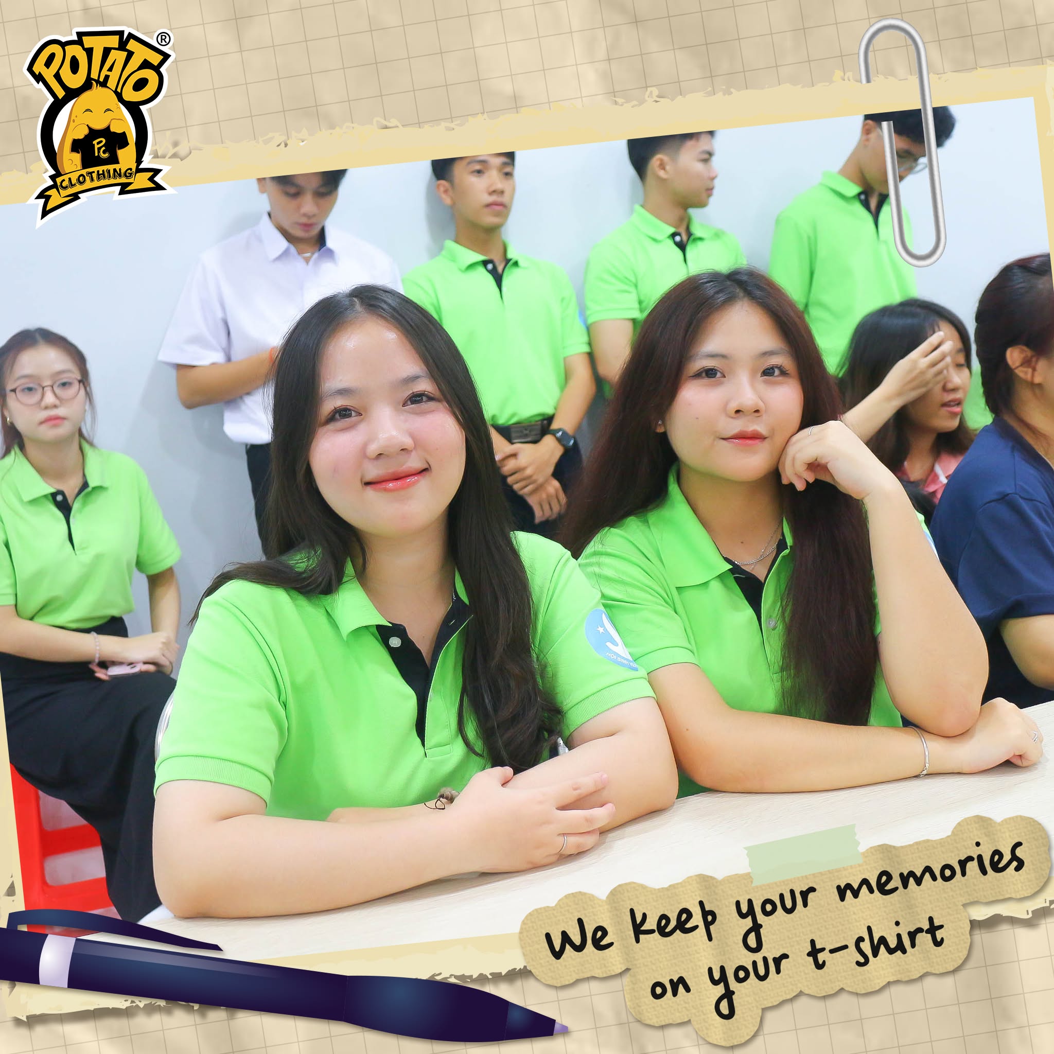 Feedback đồng phục áo polo LCHSV Khoa Ngân hàng ĐH Ngân hàng màu xanh lá - ảnh 3