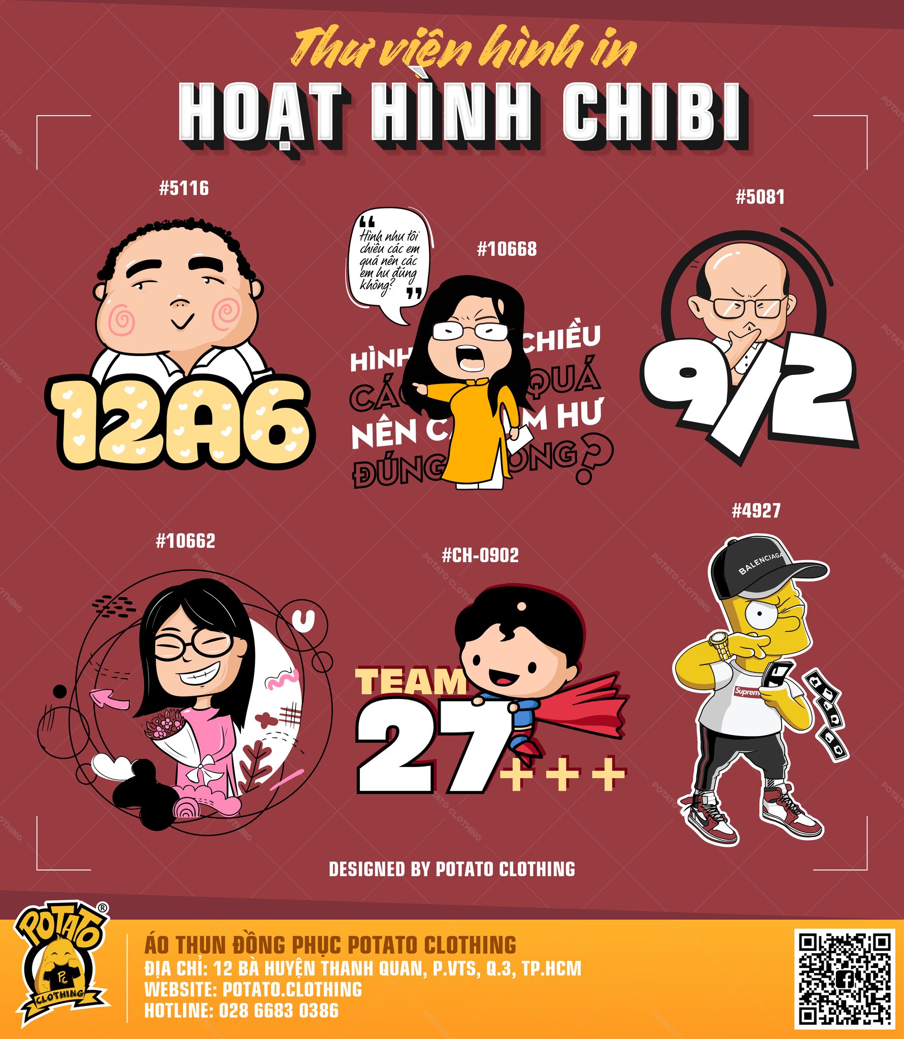 Logo chibi Potato Clothing