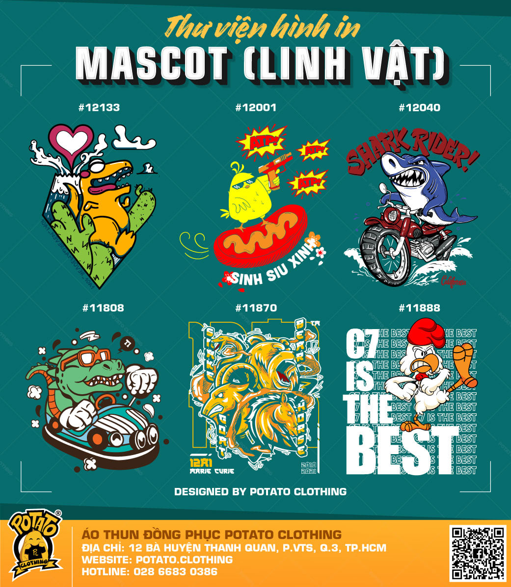Logo mascot Potato Clothing