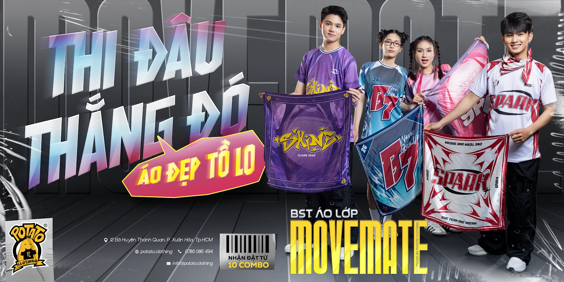 Thông tin ưu đãi BST áo lớp MOVEMATE tại Potato Clothing