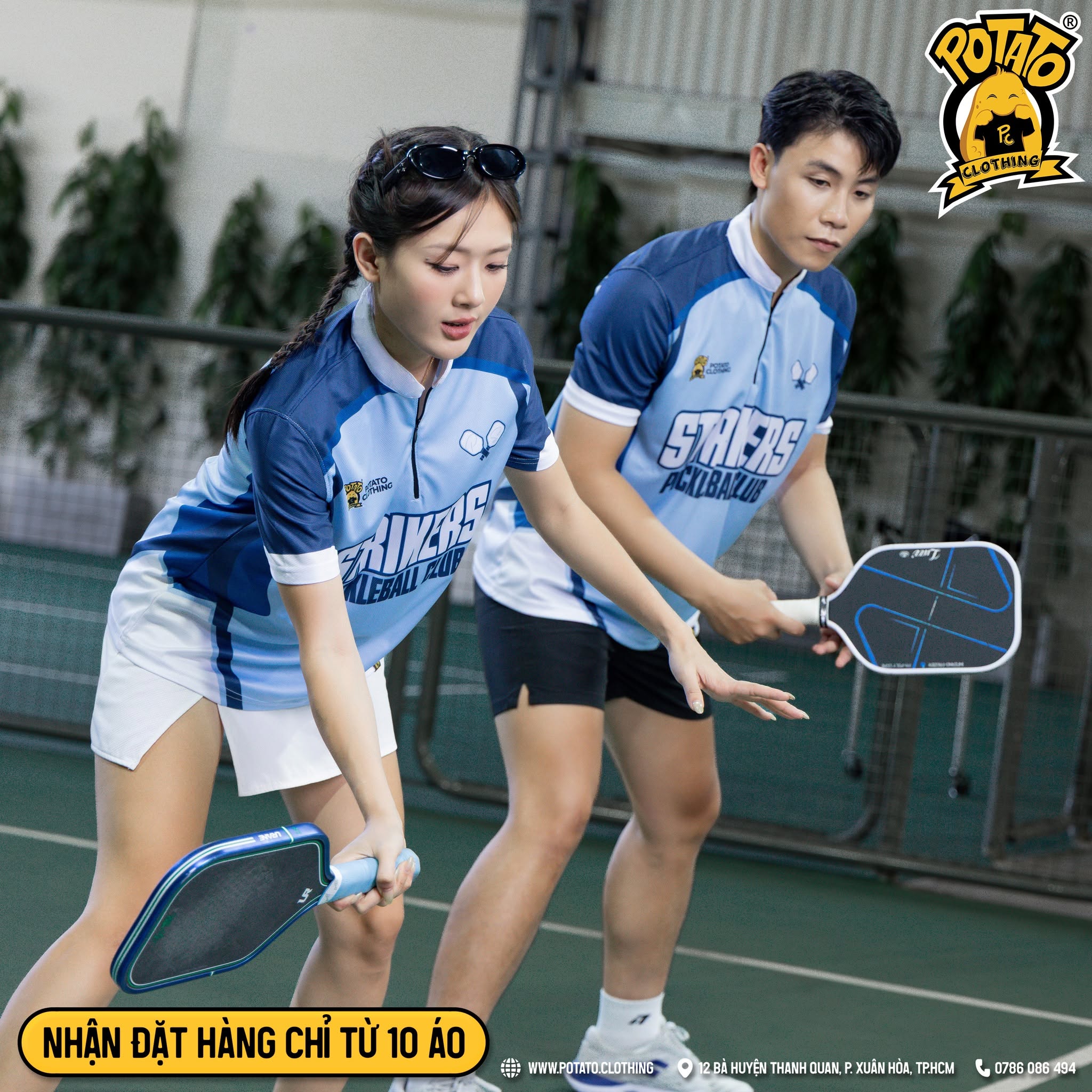 Áo thể thao Strikers màu xanh dương - ảnh 2