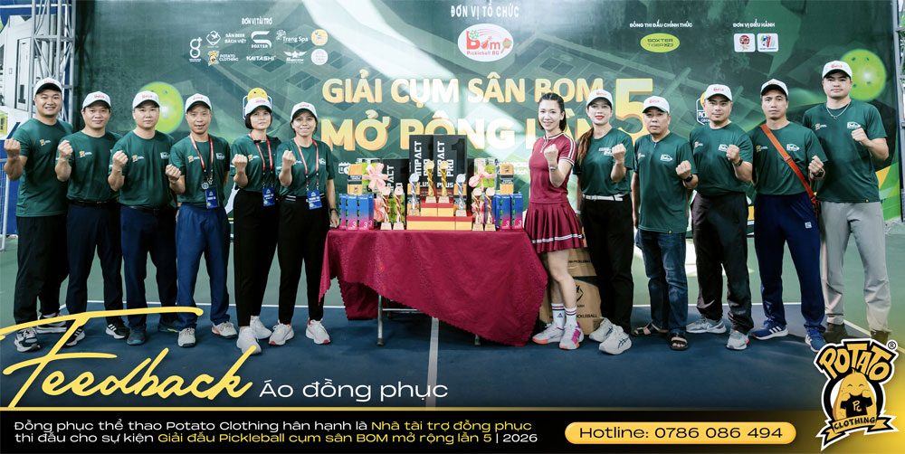 Feedback đồng phục Pickleball cụm sân BOM mở rộng lần 5 - ảnh 1