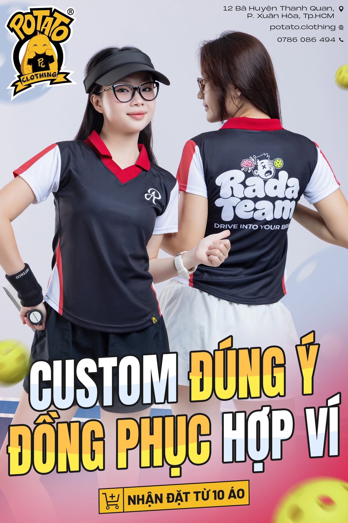 Áo polo dáng ôm - màu 1 tại Potato Clothing