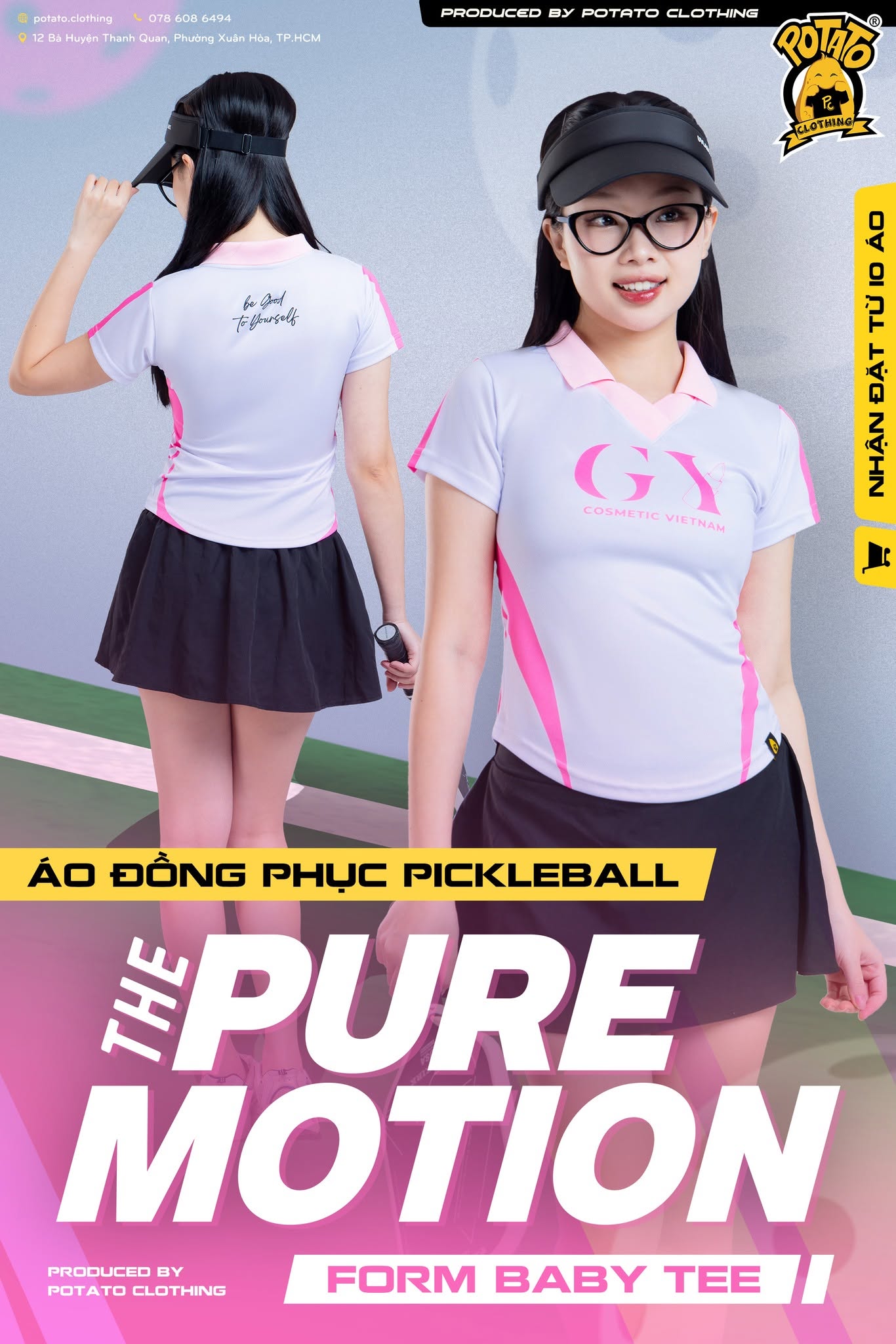 Áo polo dáng ôm - màu 5 tại Potato Clothing