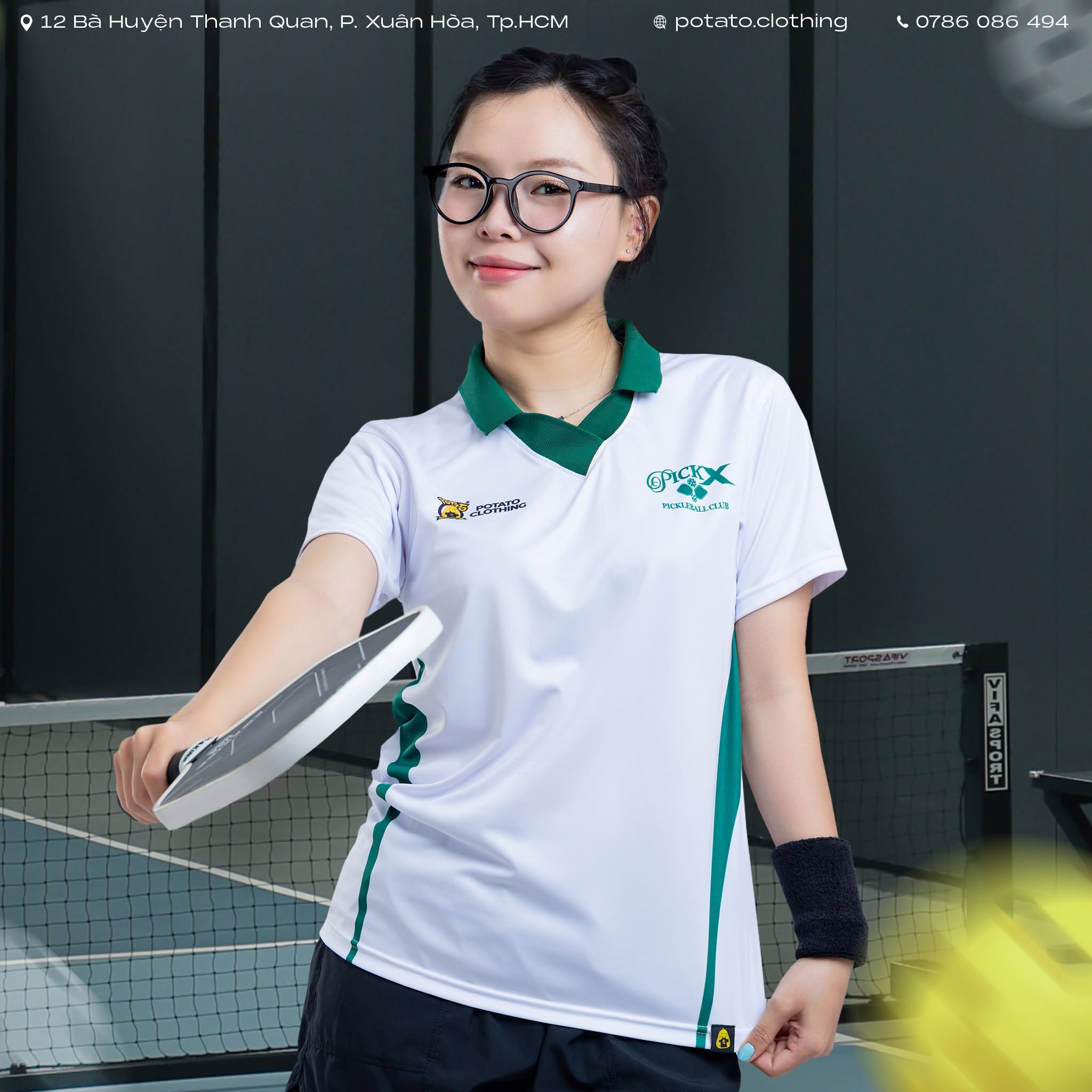 Áo polo unisex cổ bẻ không nút - màu 2 tại Potato Clothing