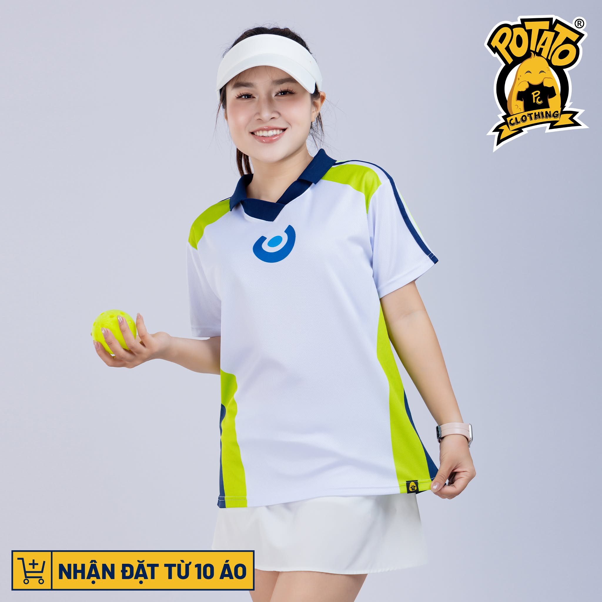 Áo polo unisex cổ bẻ không nút - màu 3 tại Potato Clothing