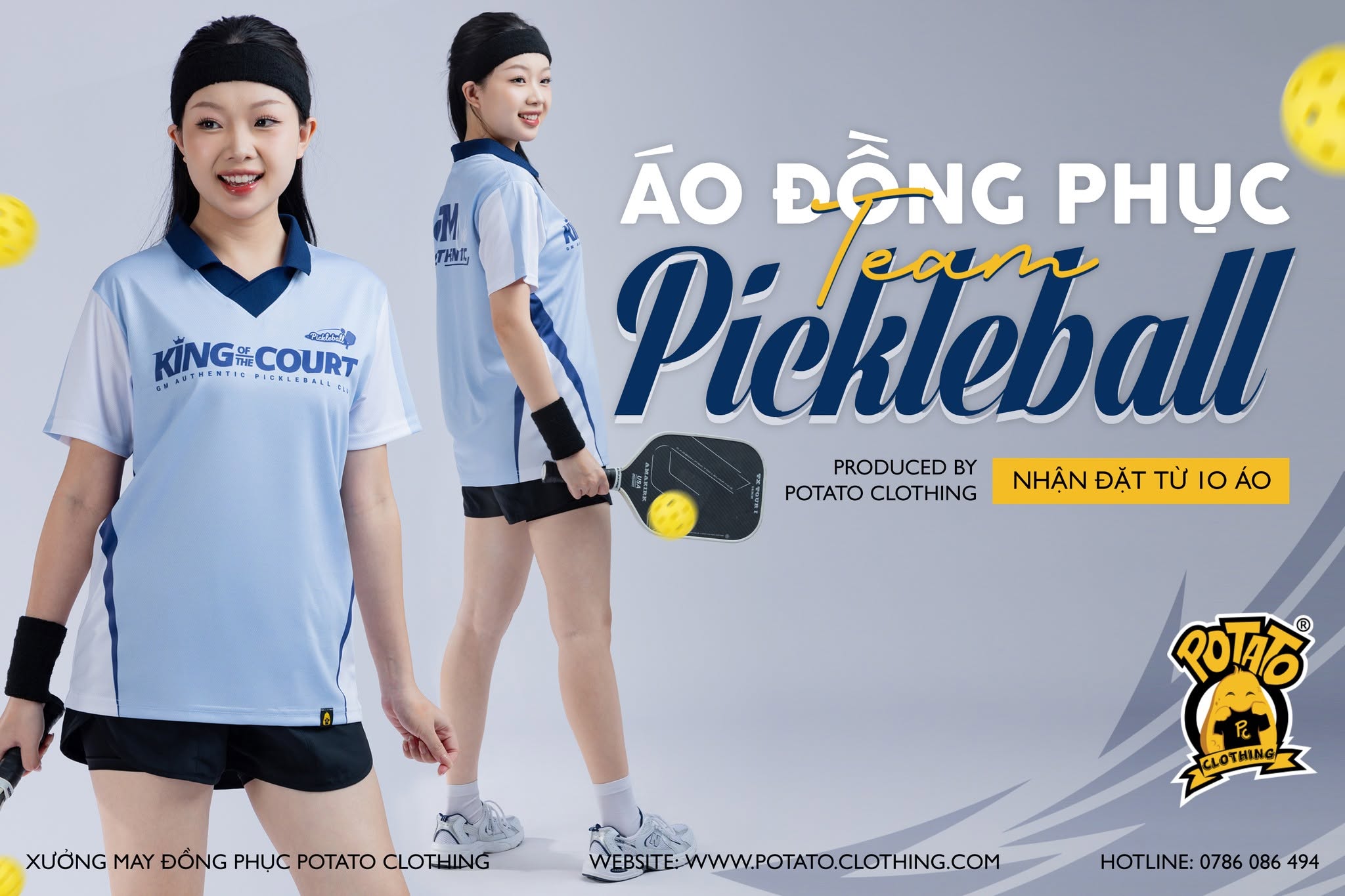 Áo polo unisex cổ bẻ không nút - màu 6 tại Potato Clothing