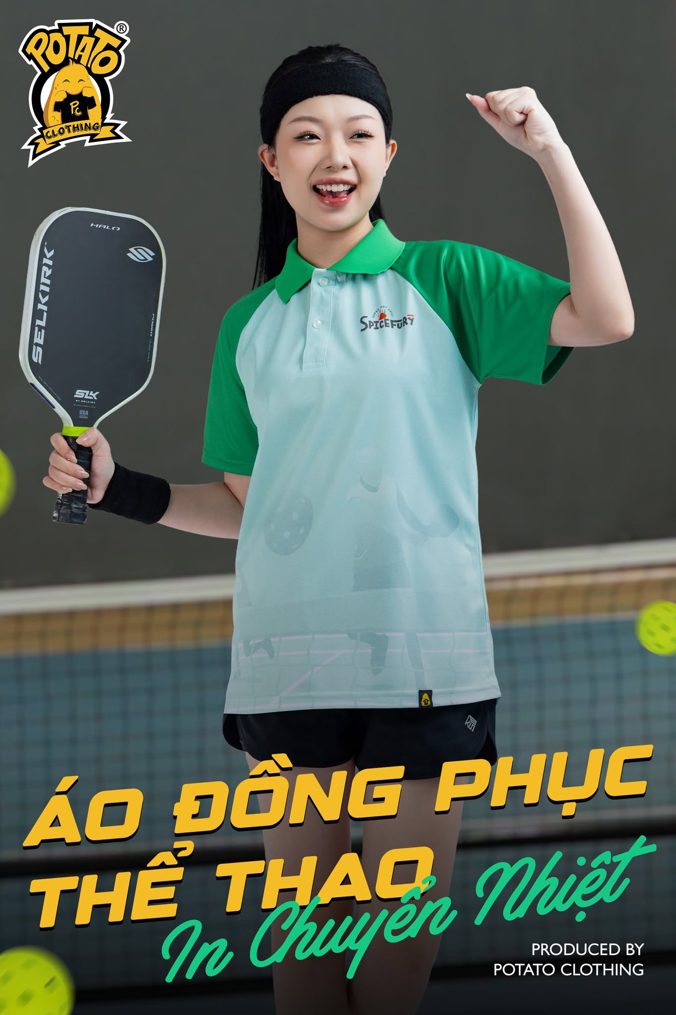 Áo polo unisex cổ bẻ có nút - màu 3 tại Potato Clothing