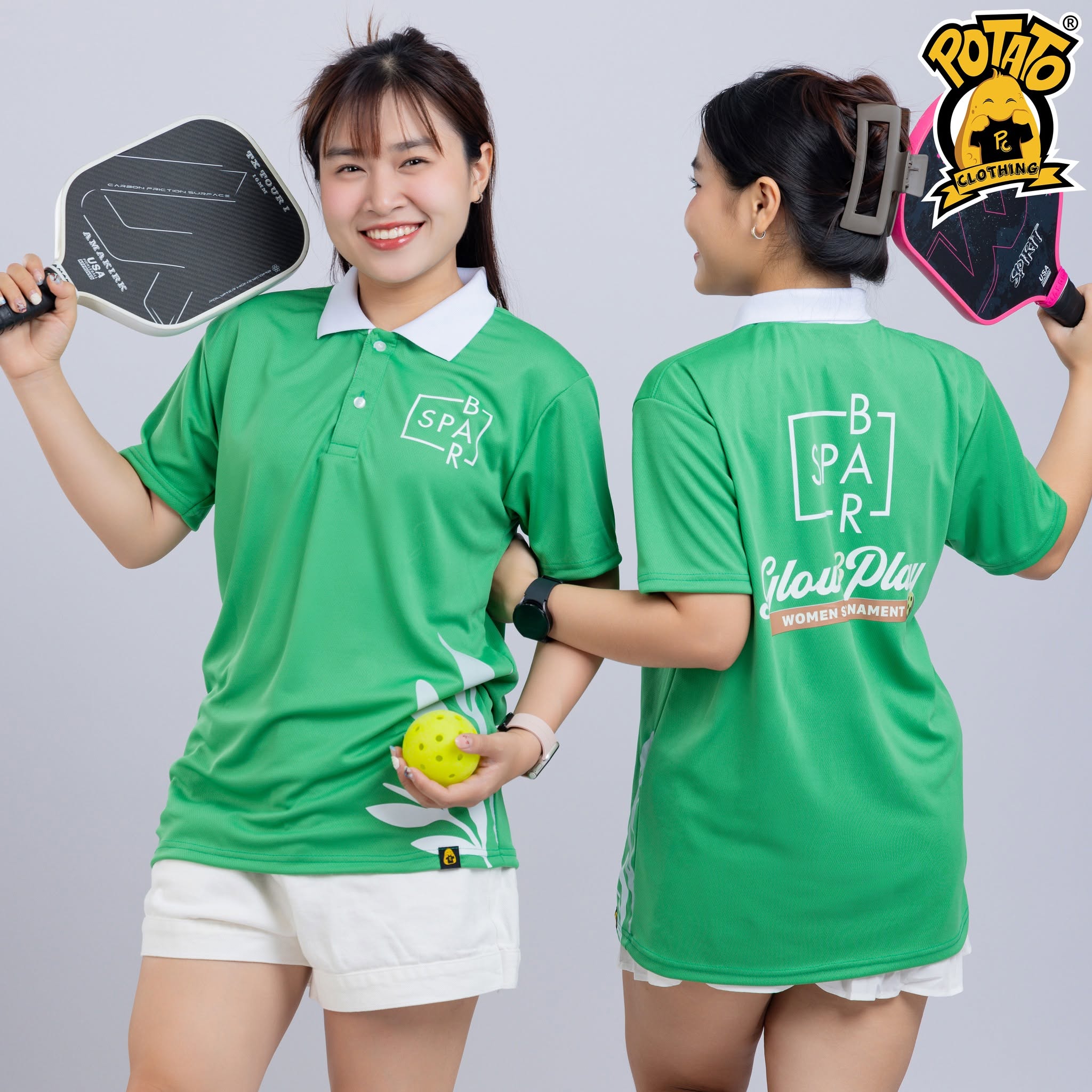 Áo polo unisex cổ bẻ có nút - màu 4 tại Potato Clothing