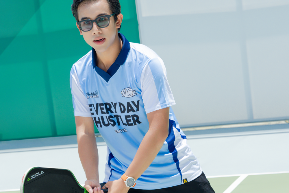 Đồng phục Pickleball Trắng Xanh biển THE PUREMOTION - ảnh 3