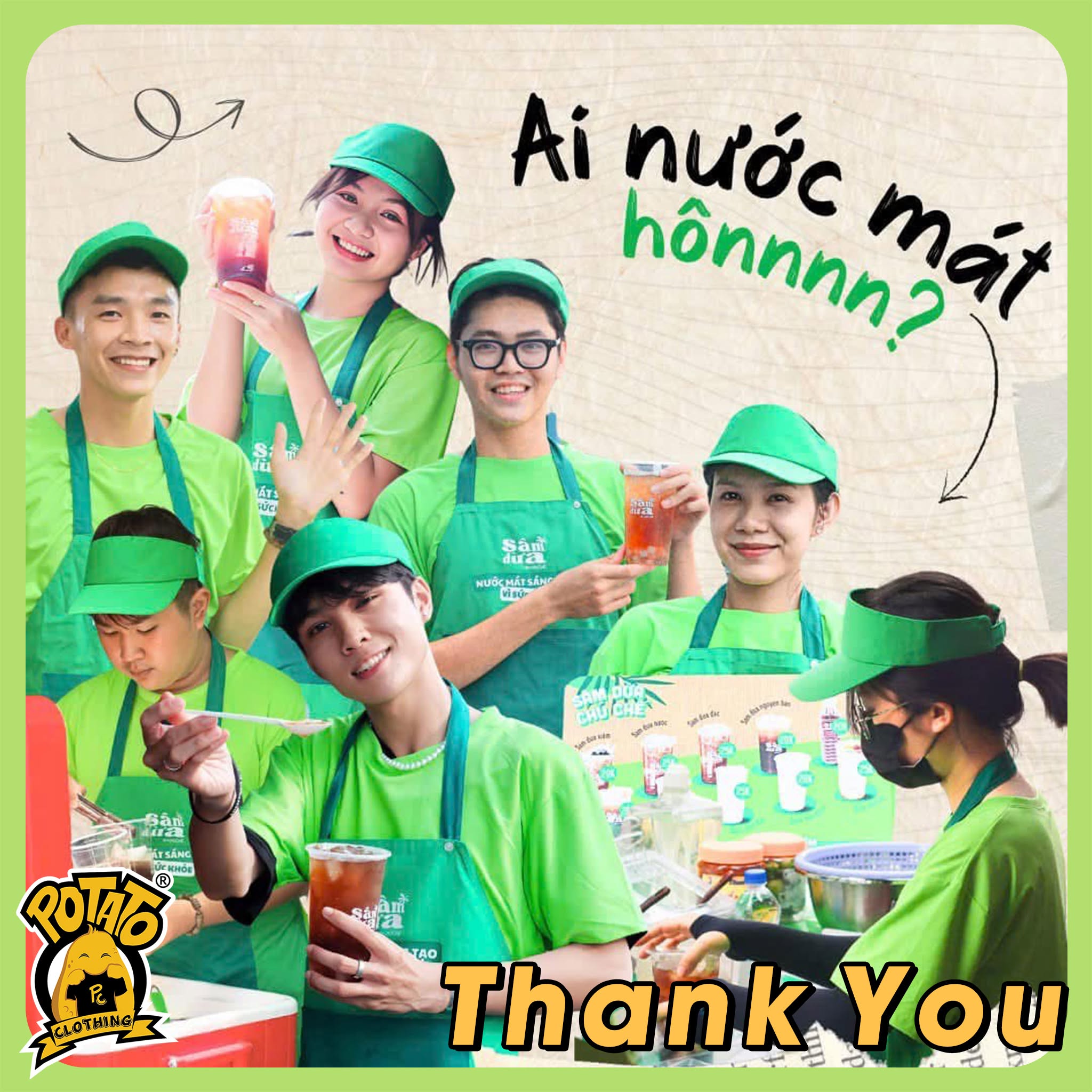 Feedback đồng phục áo thun F&B Sâm Dừa Chú Chế - ảnh 3