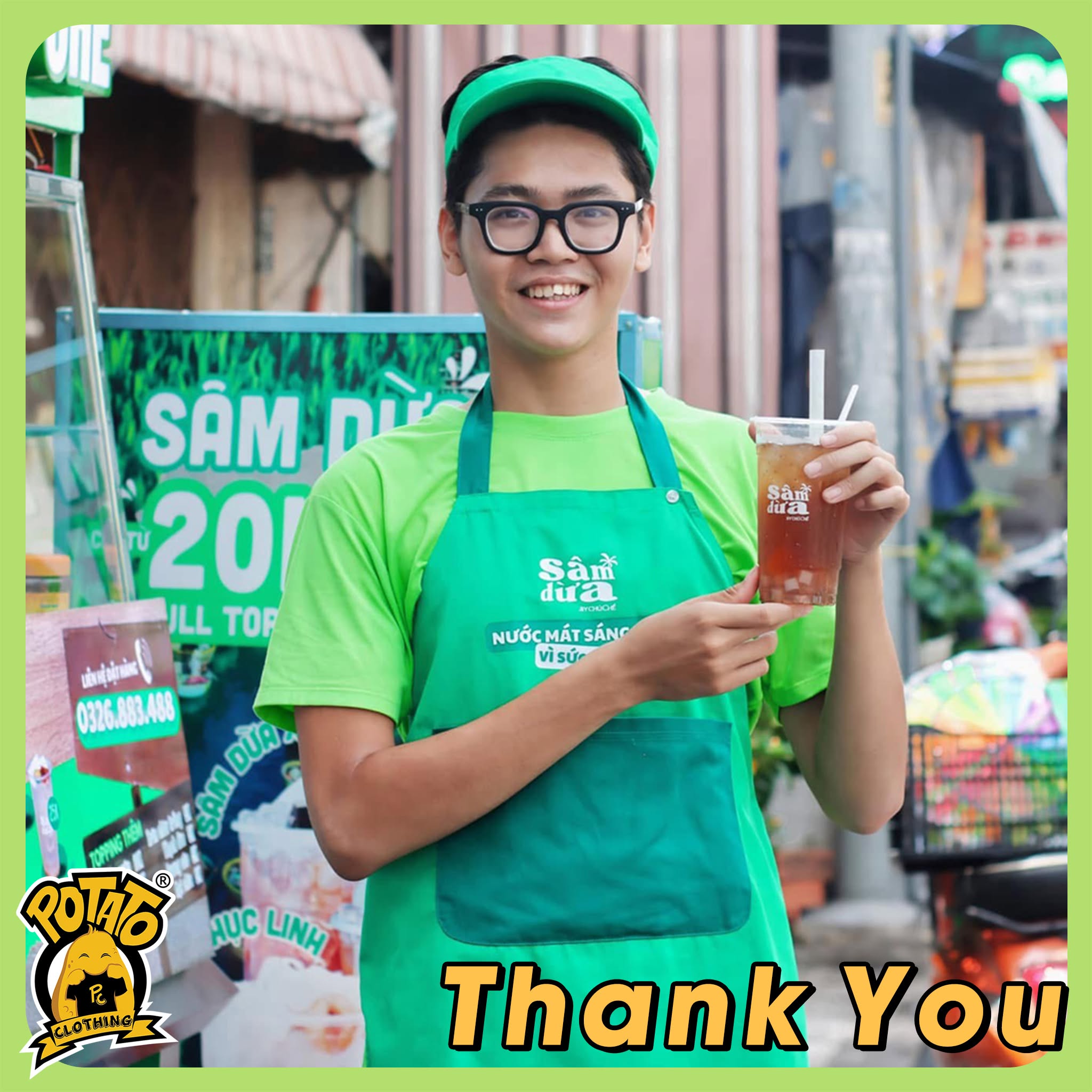 Feedback đồng phục áo thun F&B Sâm Dừa Chú Chế - ảnh 4