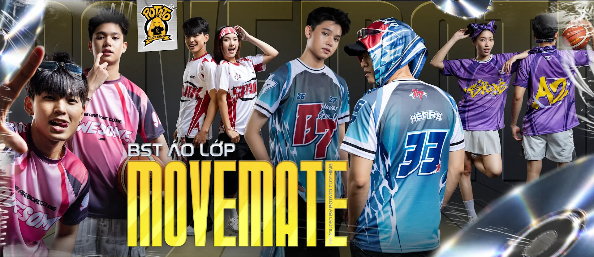 BST áo lớp MOVEMATE dành cho nhóm nhảy flashmob của Potato Clothing