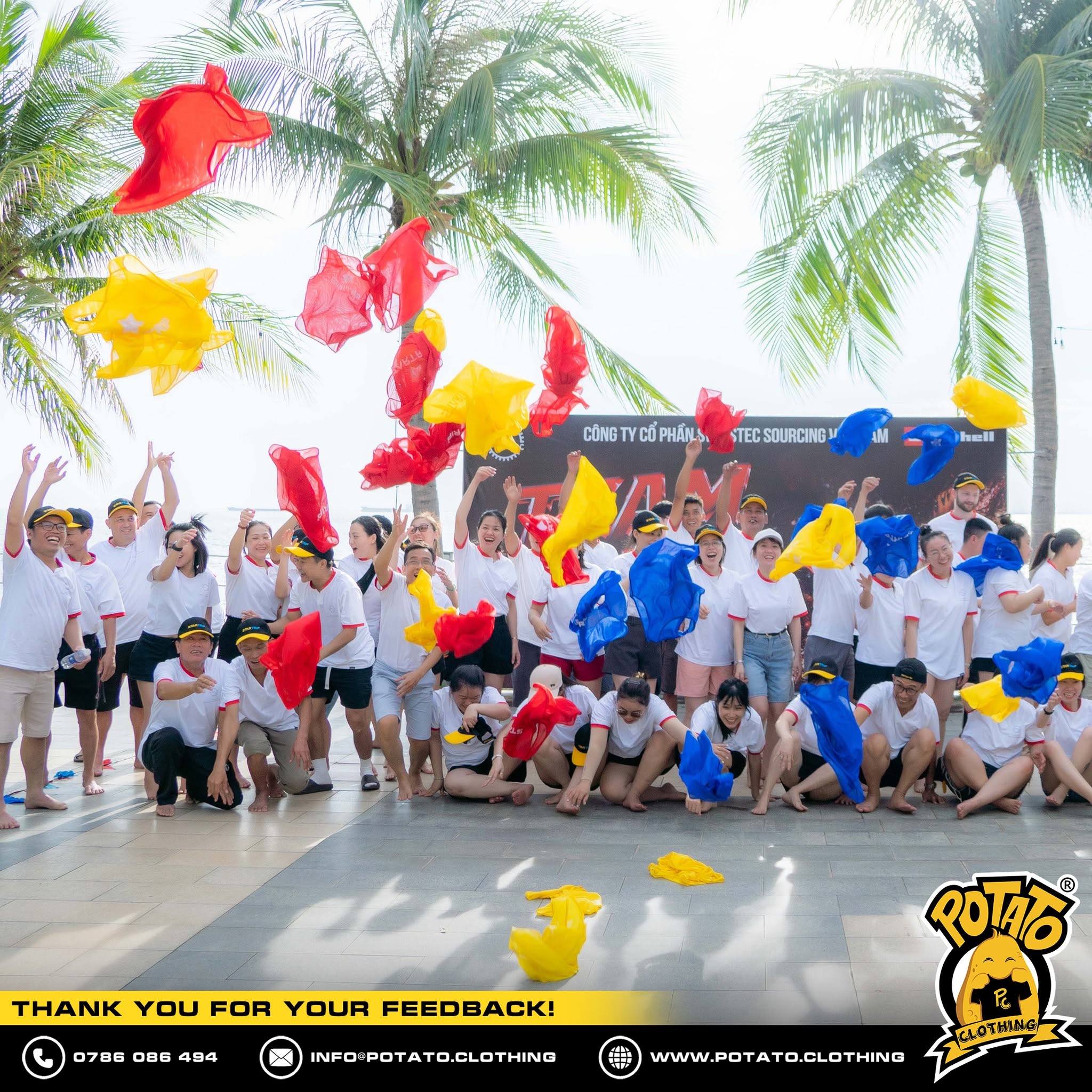Feedback đồng phục áo thun team building Công Đoàn Swisstec Sourcing Việt Nam - ảnh 3