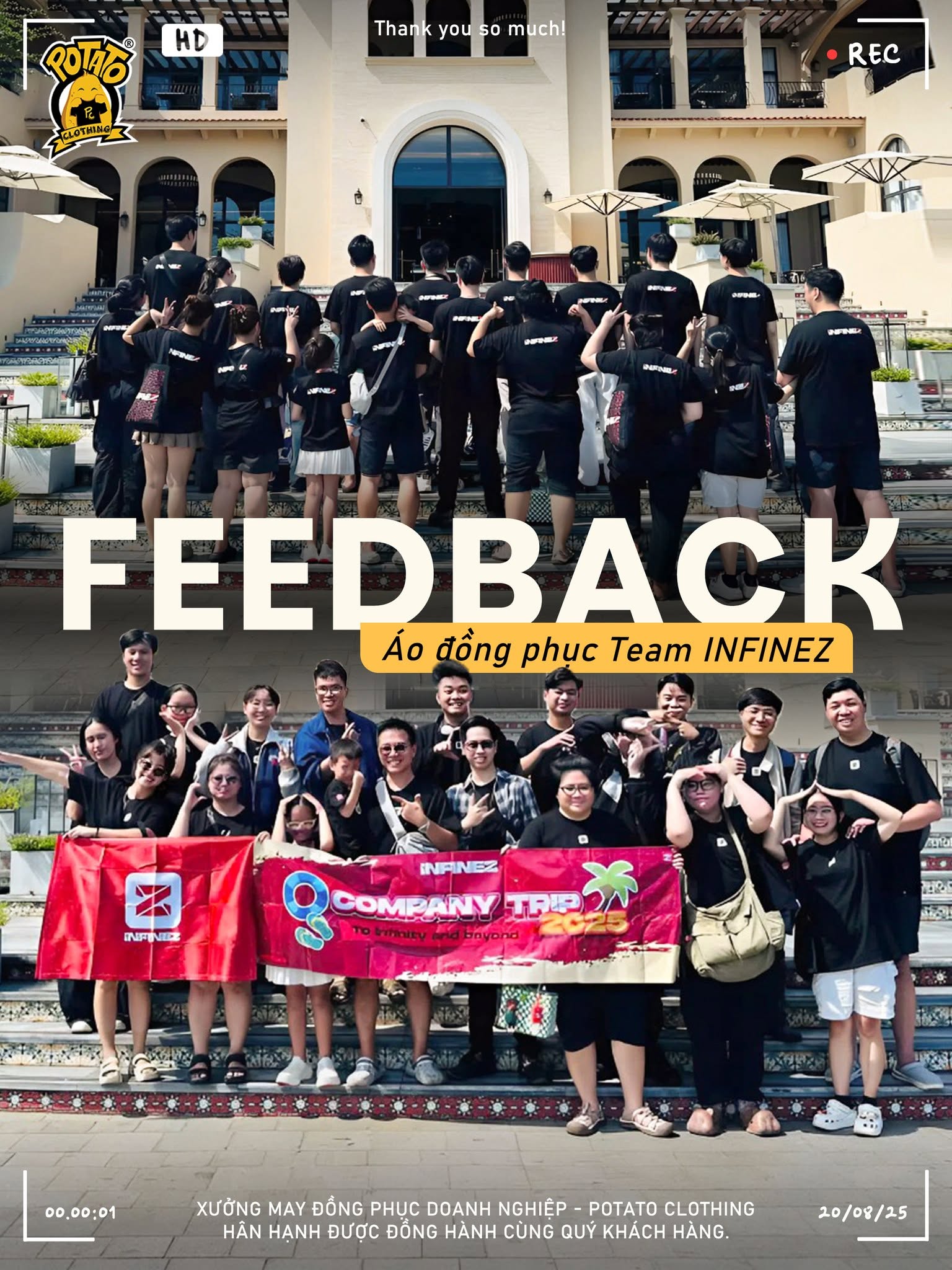 Feedback đồng phục áo thun Team Infinez