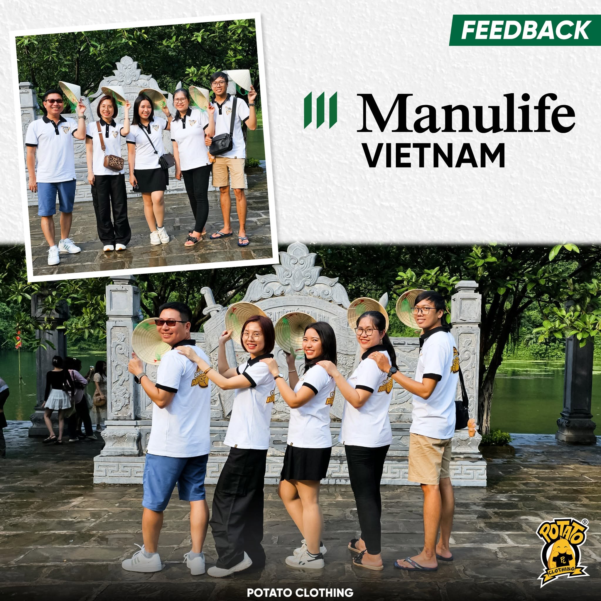 Feedback đồng phục áo polo Team Manulife Vietnam