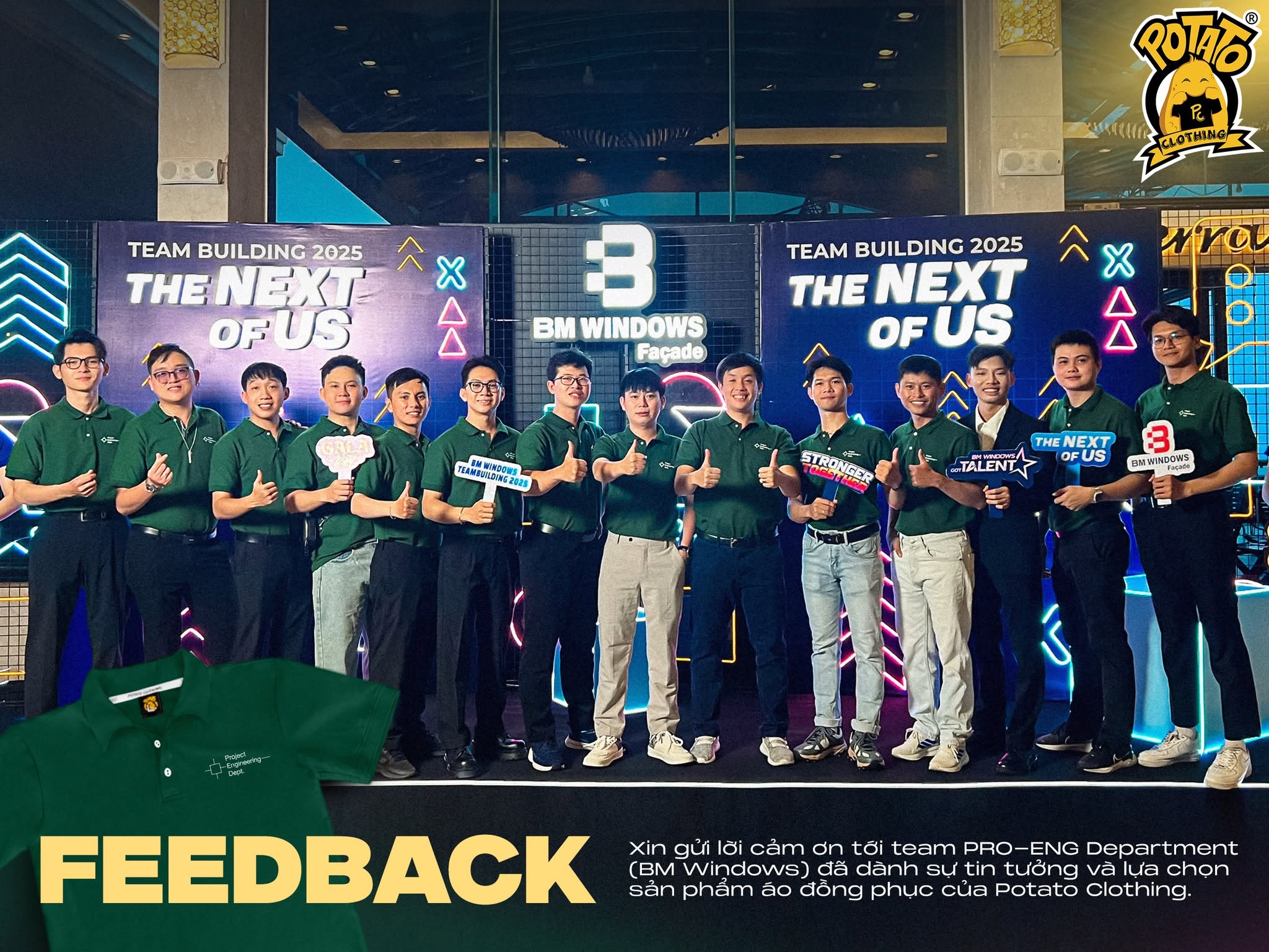 Feedback đồng phục áo polo TEAM PRO-ENG DEPT
