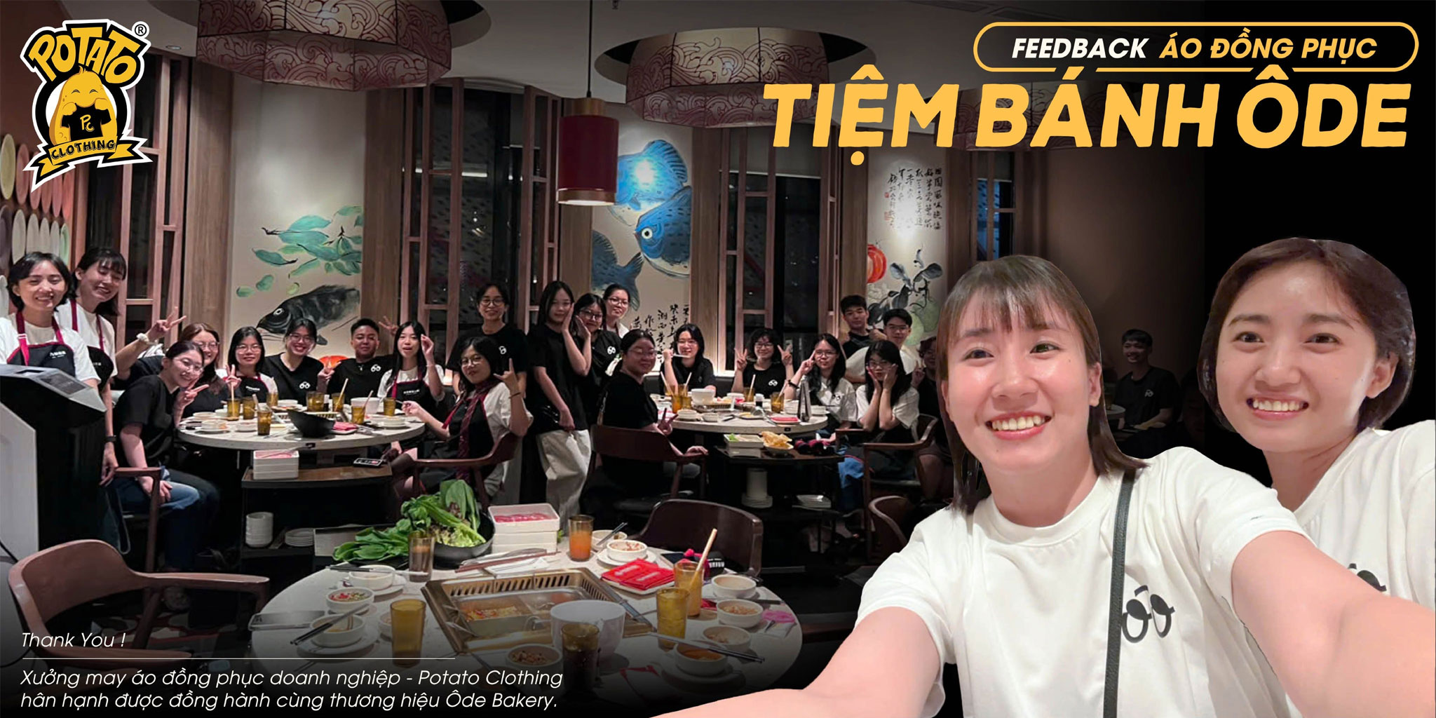 Feedback đồng phục áo thun F&B Tiệm bánh Ôde - ảnh 1