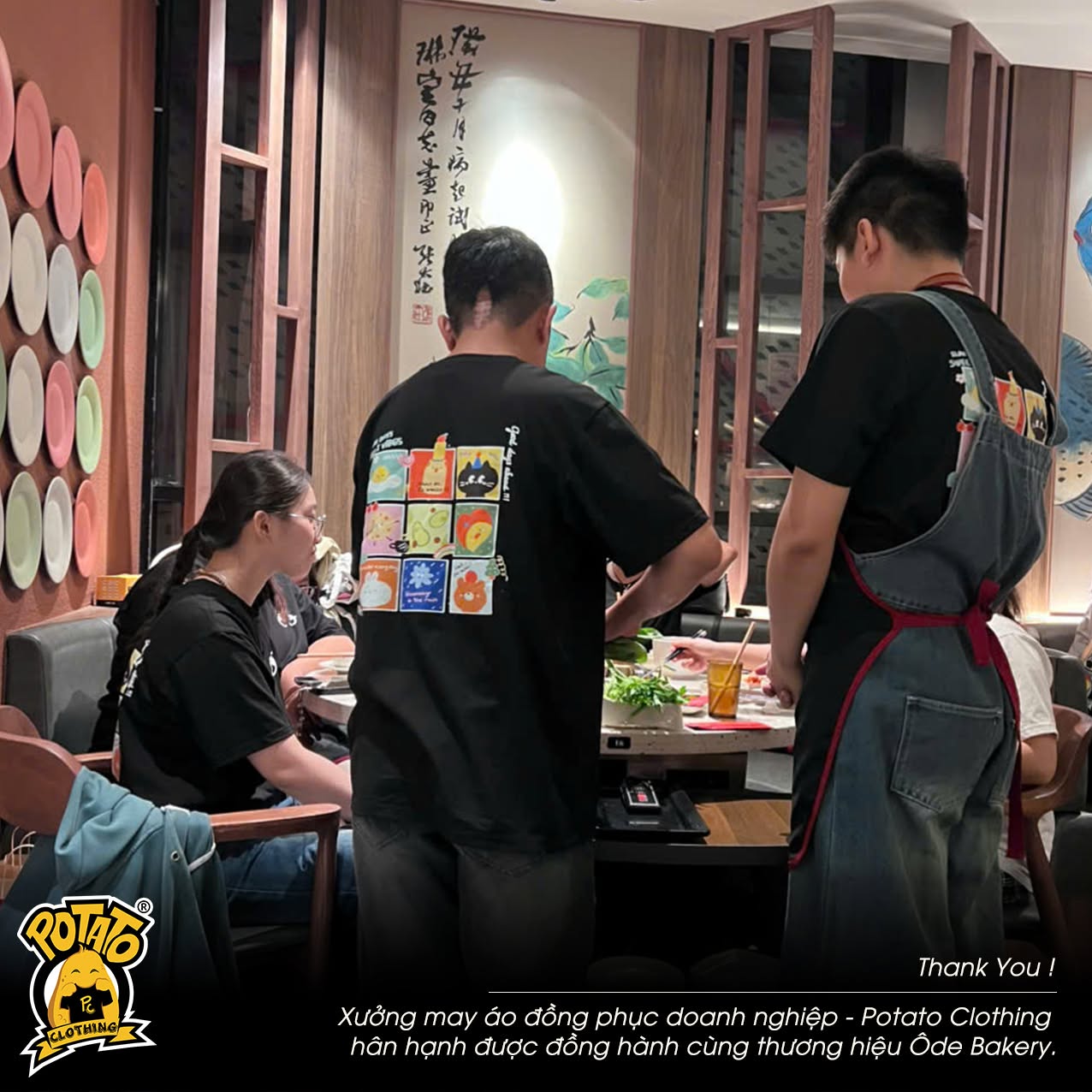 Feedback đồng phục áo thun F&B Tiệm bánh Ôde - ảnh 3