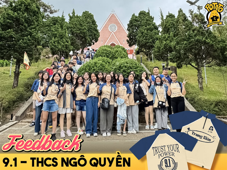 Feedback tập thể mặc áo lớp màu kem 3