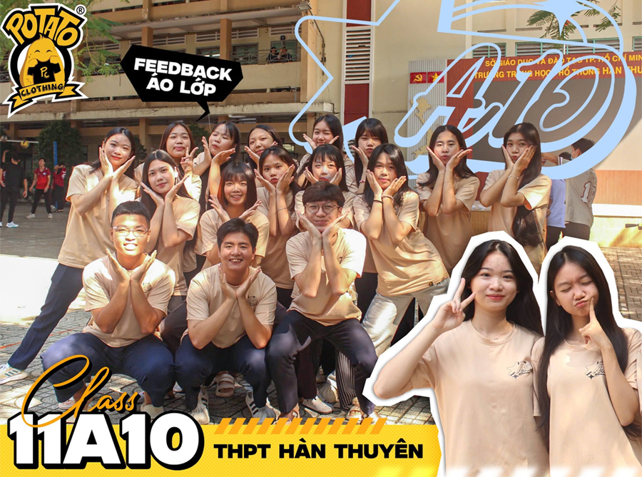 Feedback tập thể mặc áo lớp màu kem 4