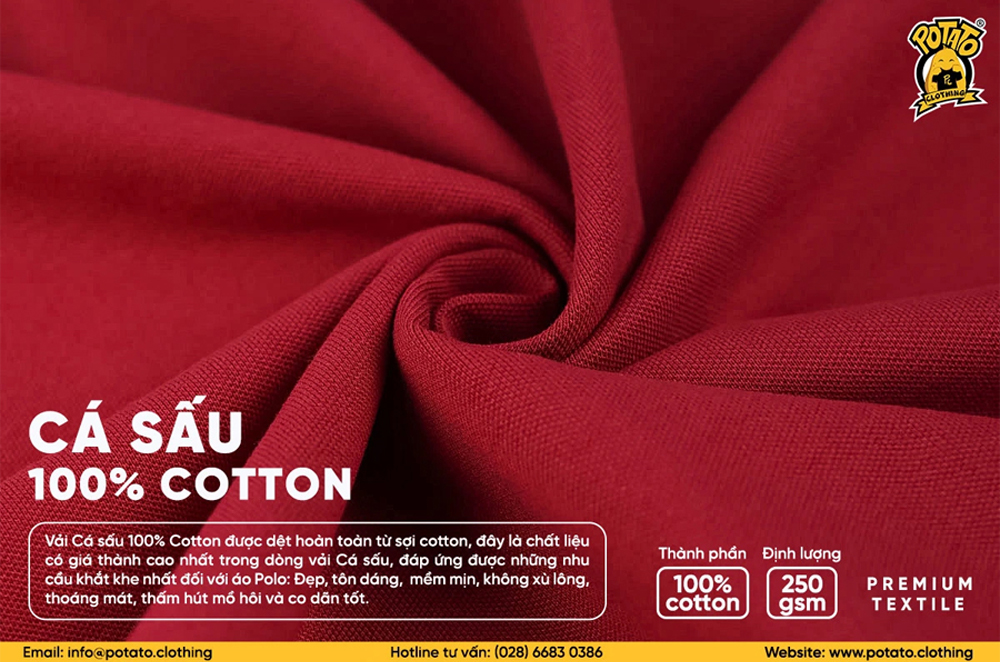 Vải cá sấu 100% cotton cao cấp
