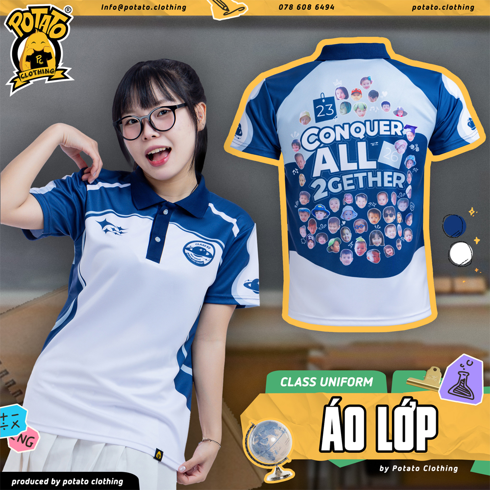 Áo lớp polo thoải mái vận động ngoài trời