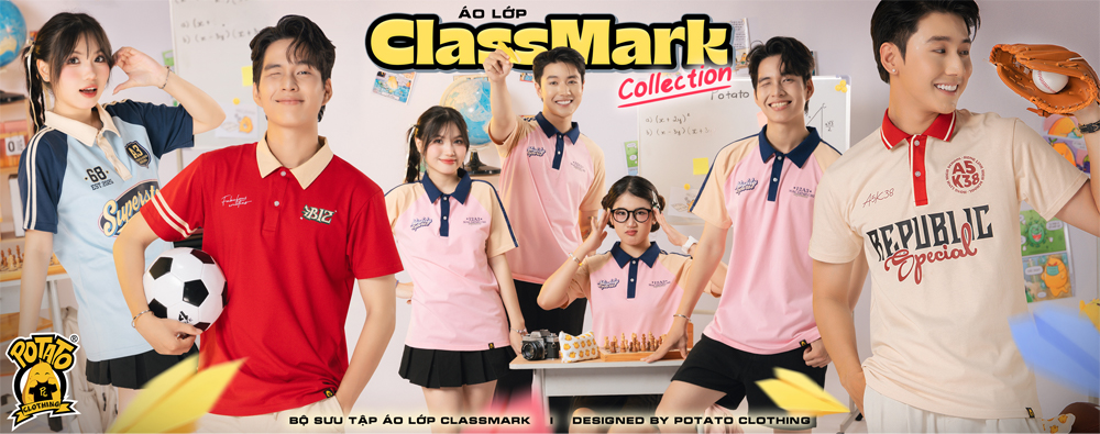 BST áo lớp polo Classmark phong cách học đường