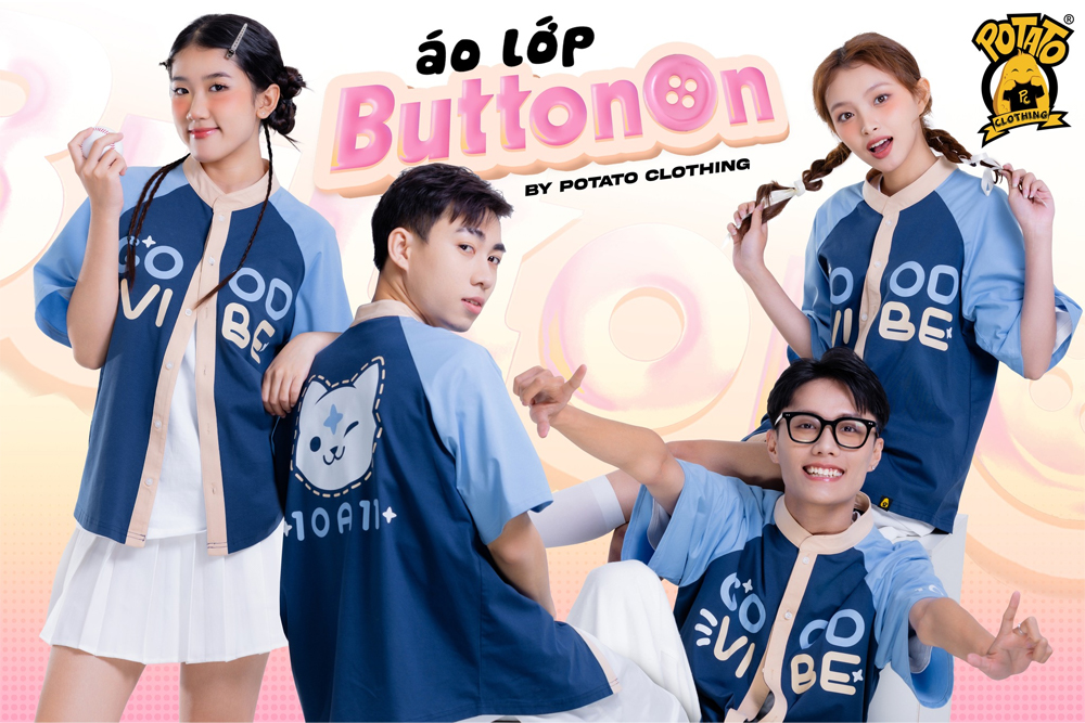 BST áo lớp sơ mi ButtonOn Potato Clothing