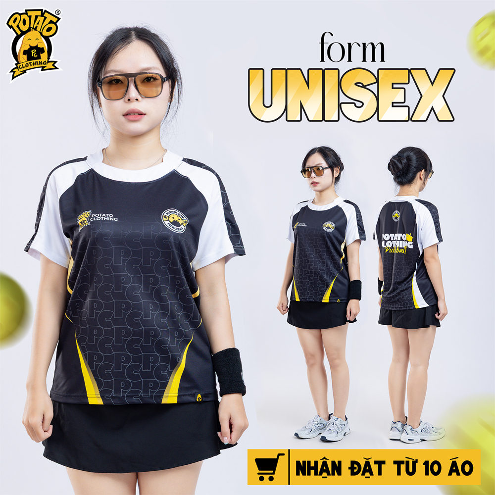 Form áo thể thao Unisex nữ tại Potato Clothing