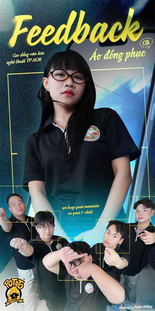 Feedback đồng phục áo polo Trường Văn hóa Nghệ thuật TP.HCM màu đen - ảnh 1