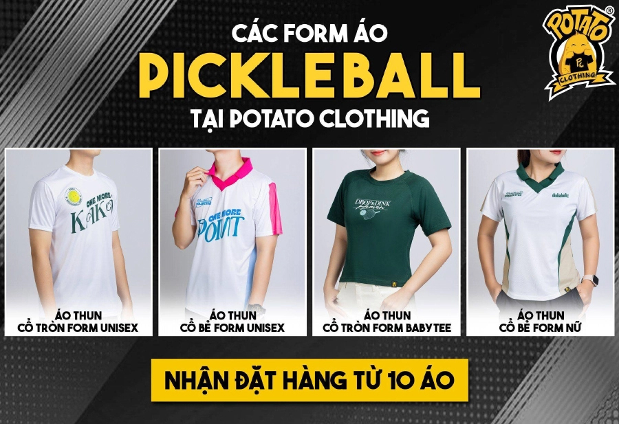 Hình bảng size đồng phục thể thao Potato Clothing