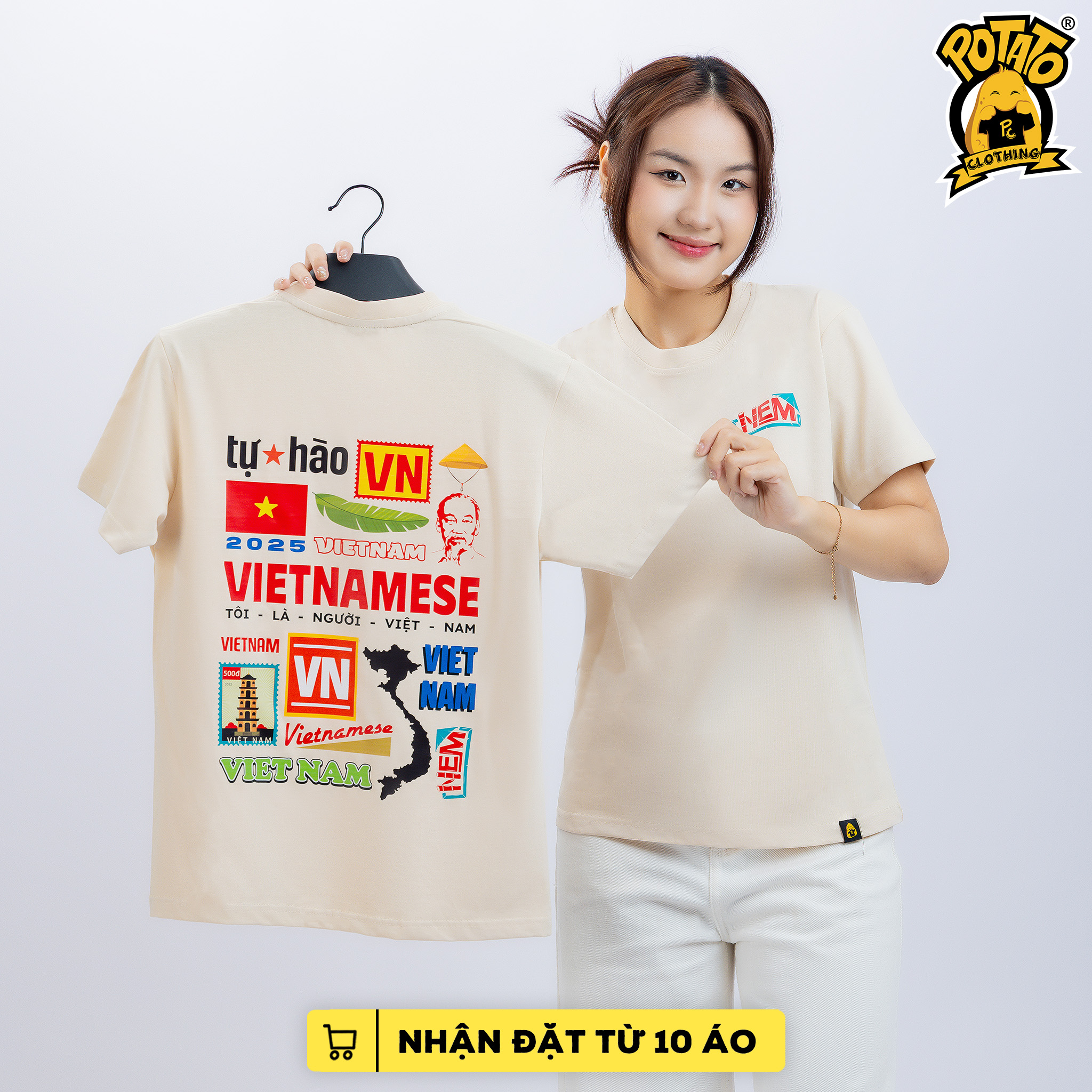 Áo thun cổ tròn unisex