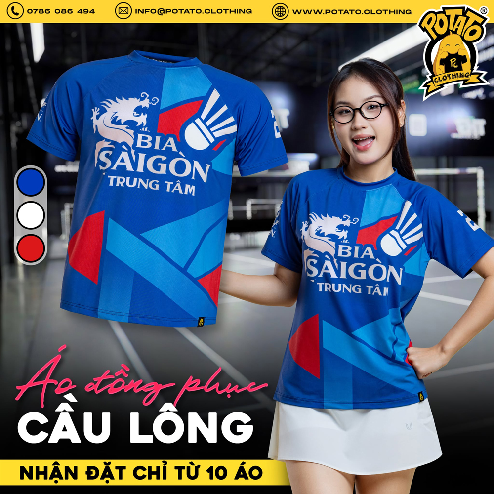 Áo cầu lông gọn nhẹ, co giãn tốt