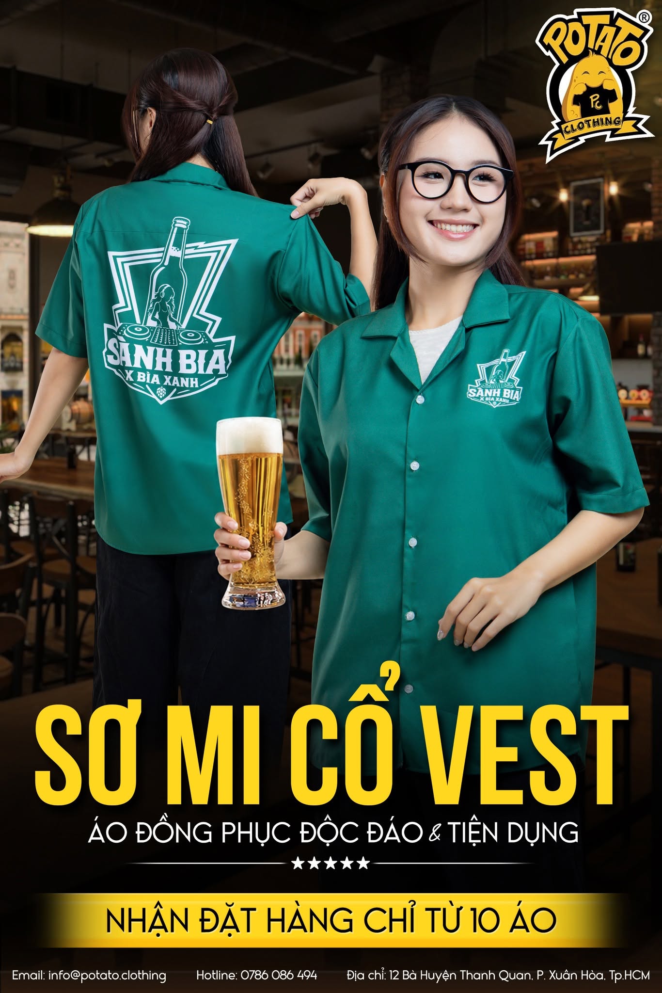 Đồng phục sơ mi Sảnh Bia