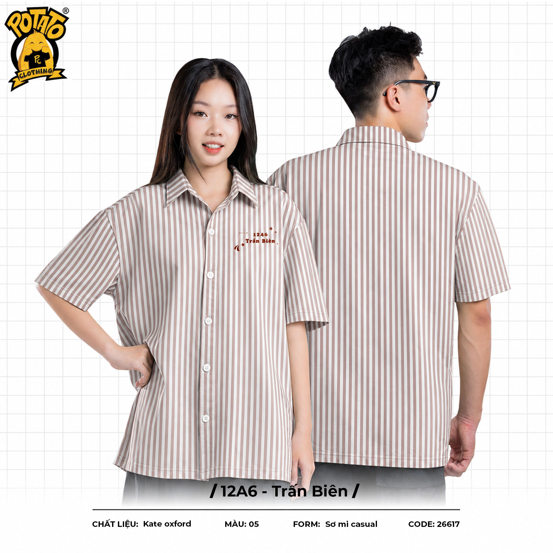 Áo lớp sơ mi 12A6 - Trấn Biên