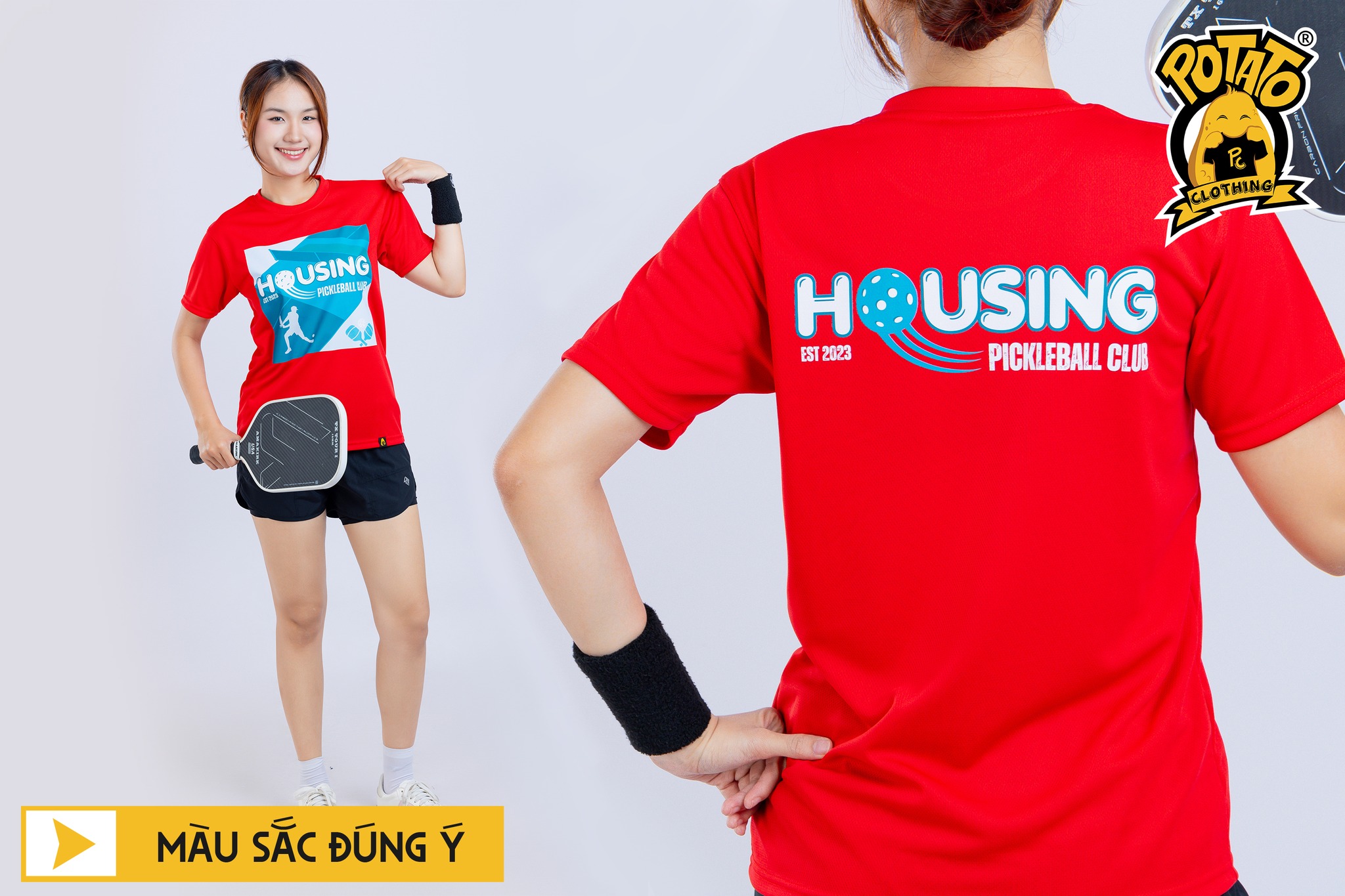 Đồng Phục Pickleball Housing Pickleball Club - Đỏ
