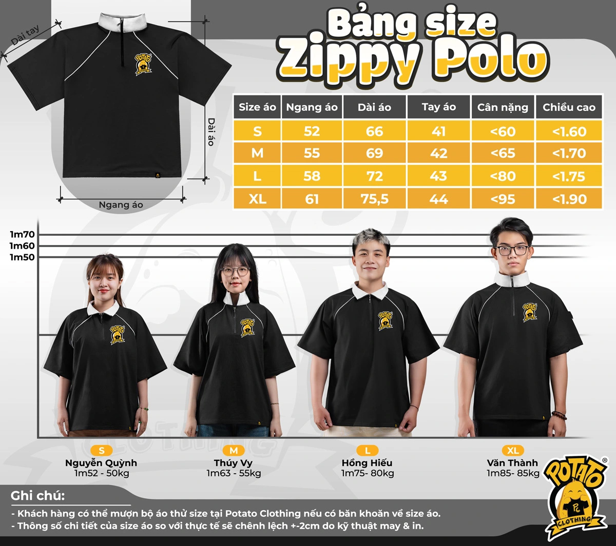 Áo lớp zippy polo 12A13 - Marie Curie