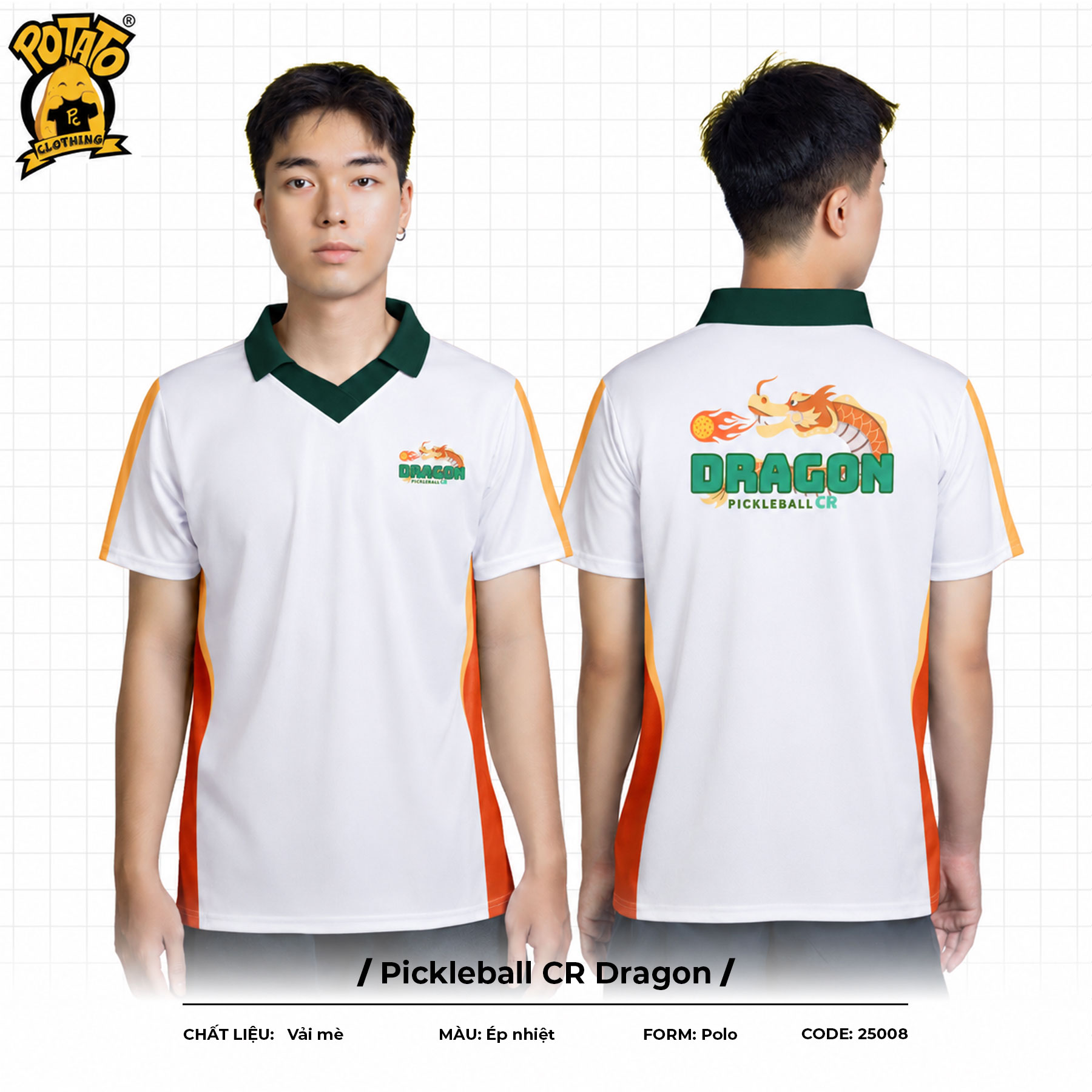 Đồng phục polo Pickleball CR Dragon