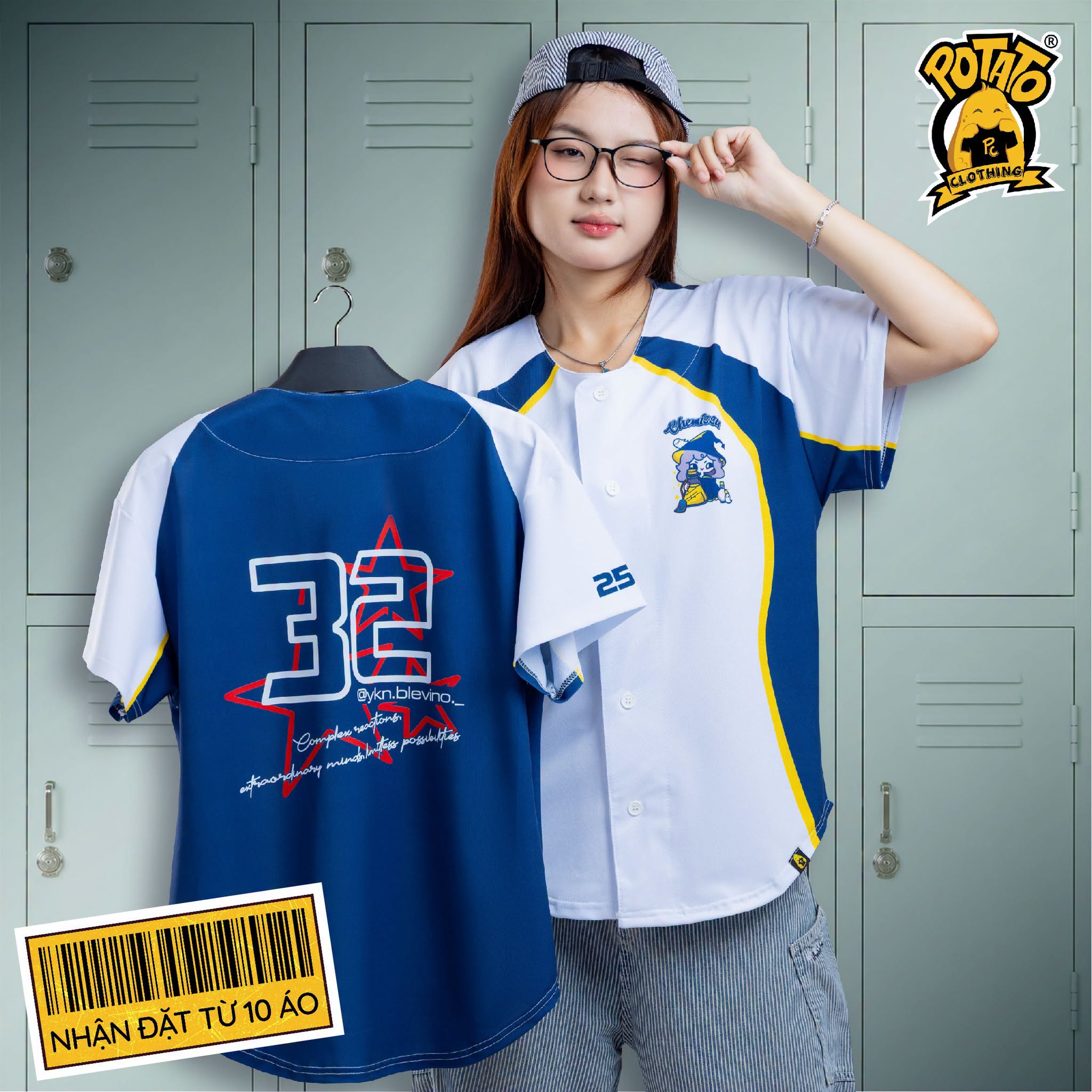 Áo lớp bóng chày 10 Hóa - Chuyên Thăng Long