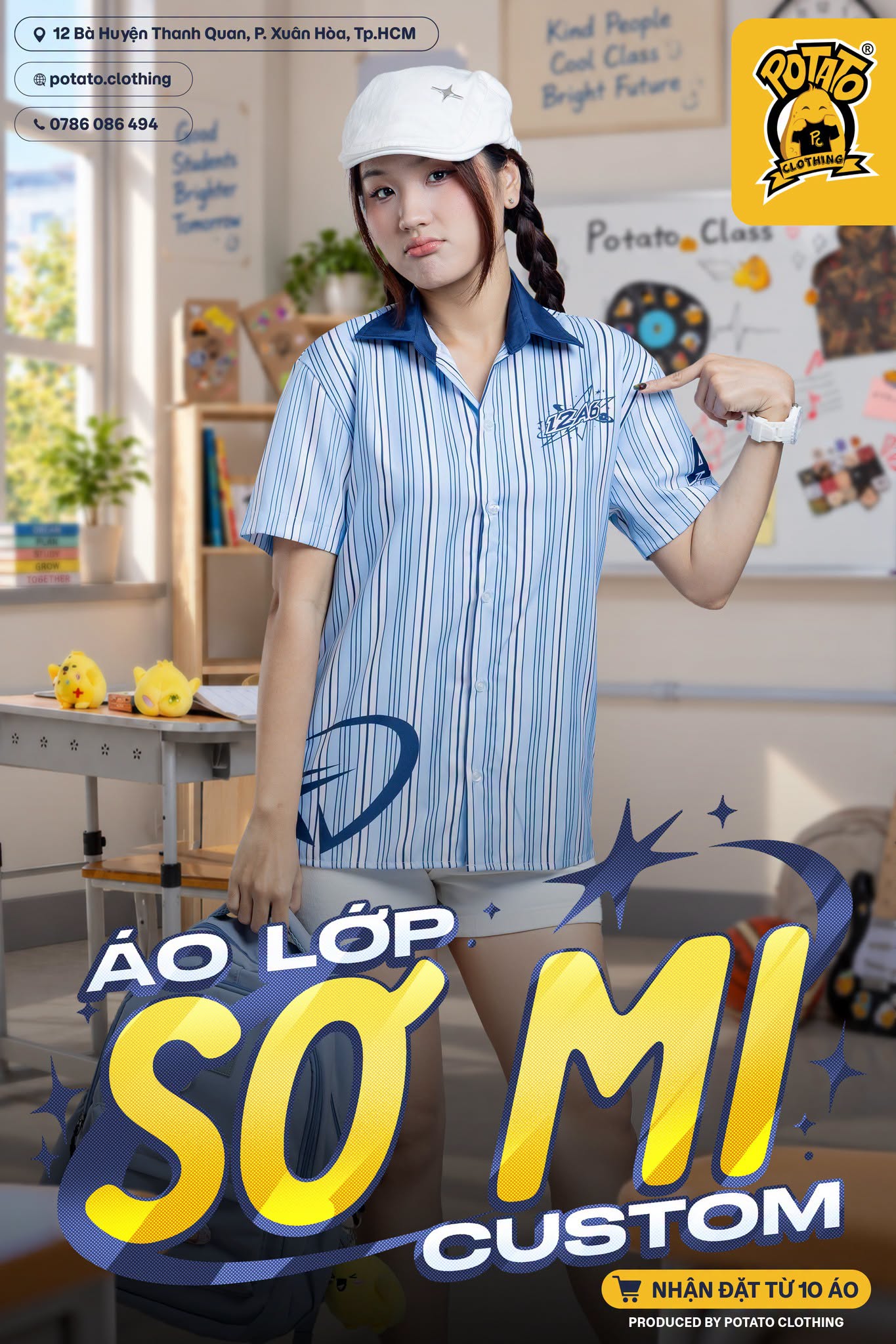 Áo lớp sơ mi 12A6 - Xuân Hòa