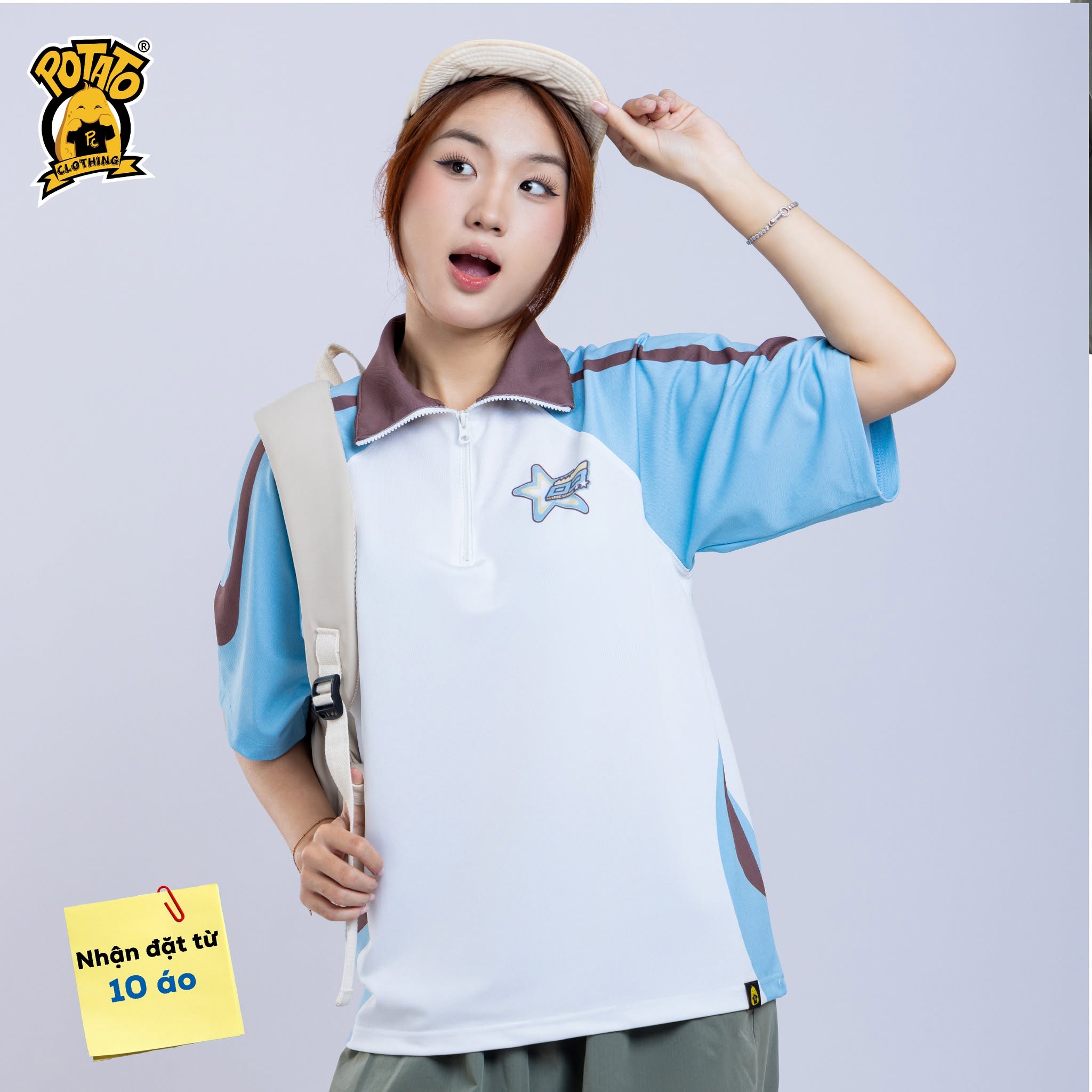 Áo lớp zippy polo 11D3 - Marie Curie