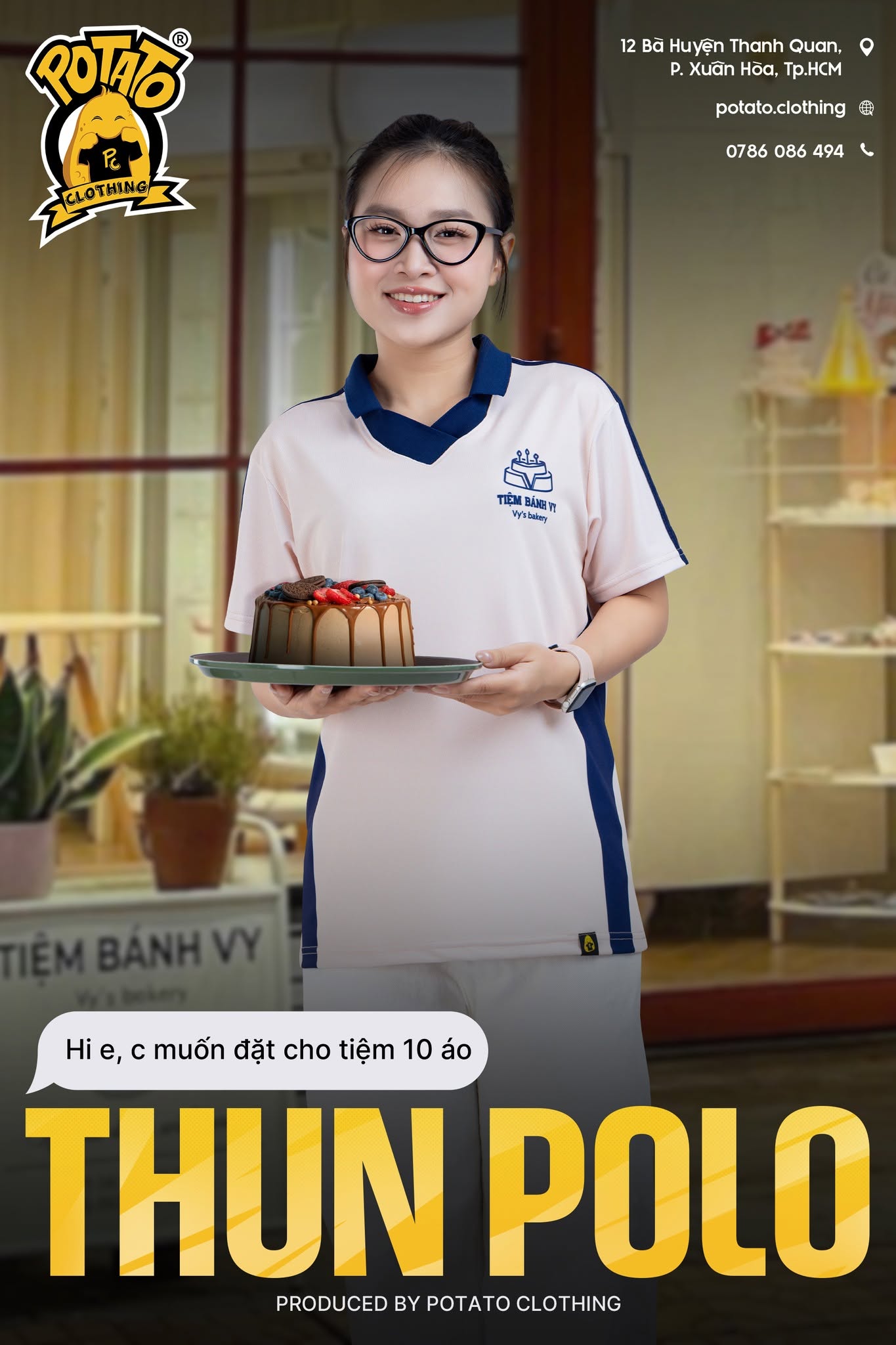 Đồng phục polo Tiệm Bánh của Vy