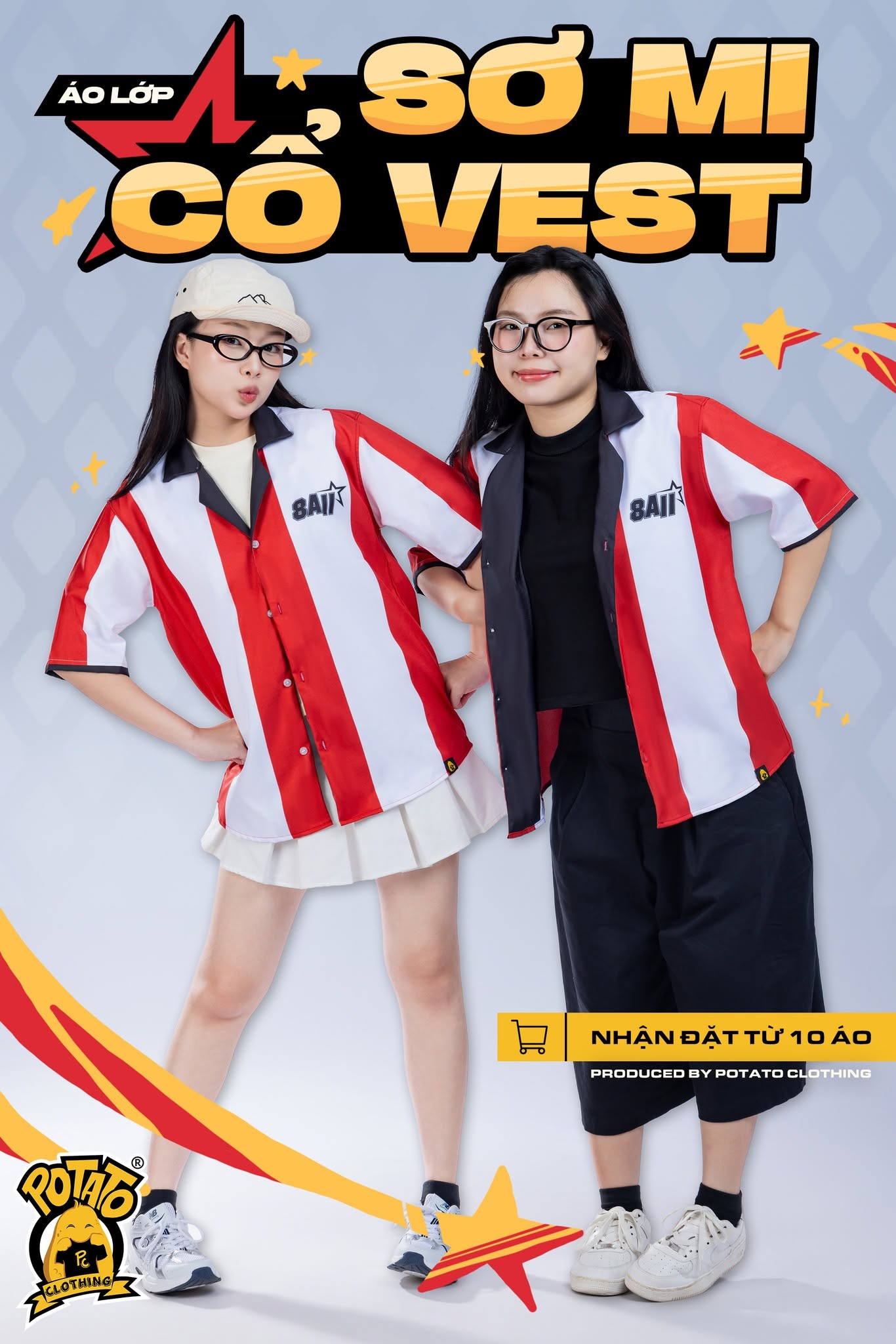 Áo lớp sơ mi 8A11 - Thực hành Sài Gòn