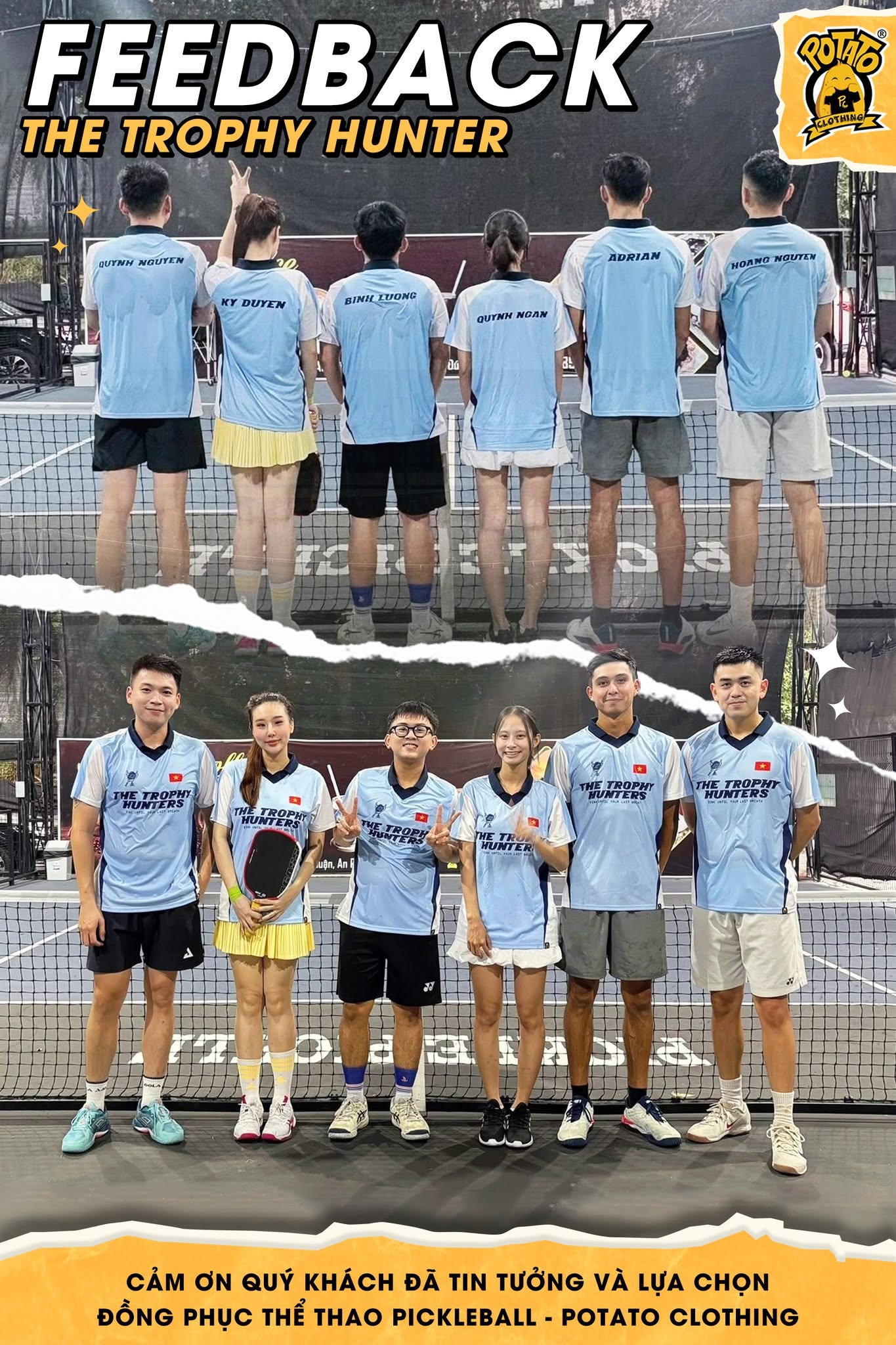 Đồng phục polo Pickleball The Trophy Hunters