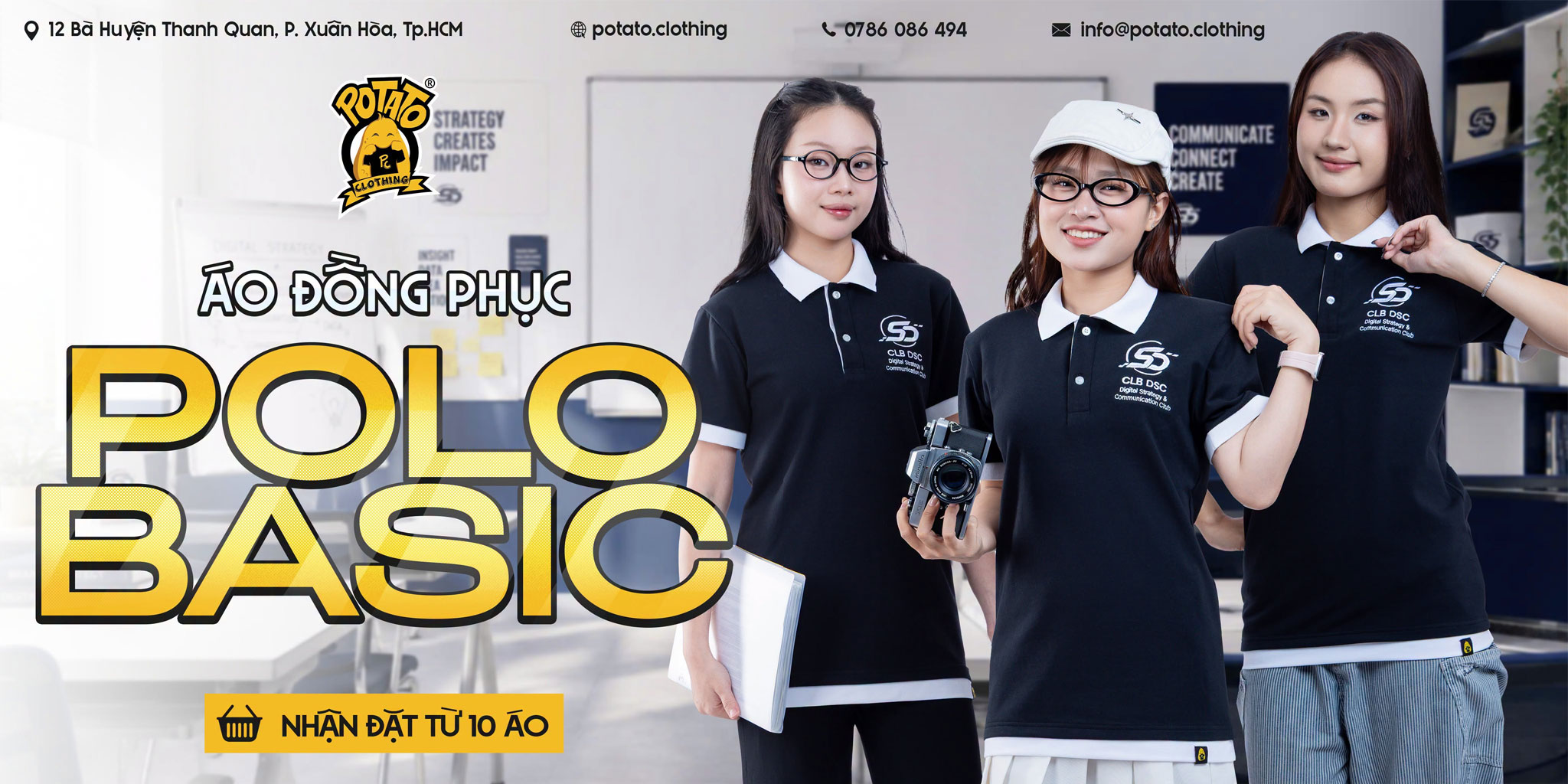 Đồng phục polo CLB DSC - ĐH Phenikaa
