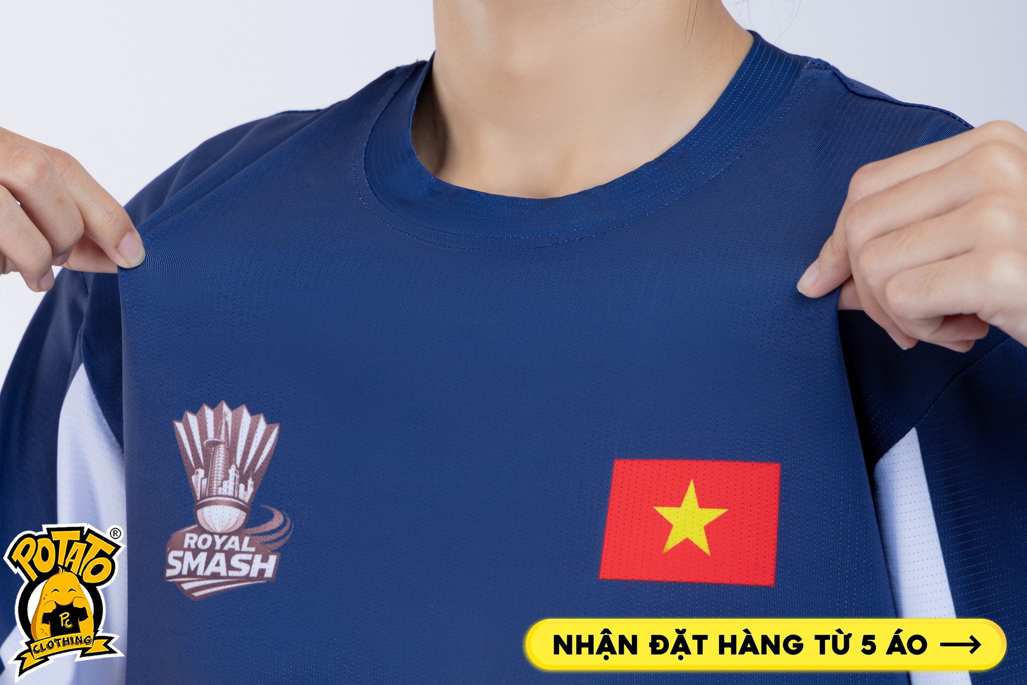 Đồng Phục Pickleball ROYAL SMASH Xanh Dương