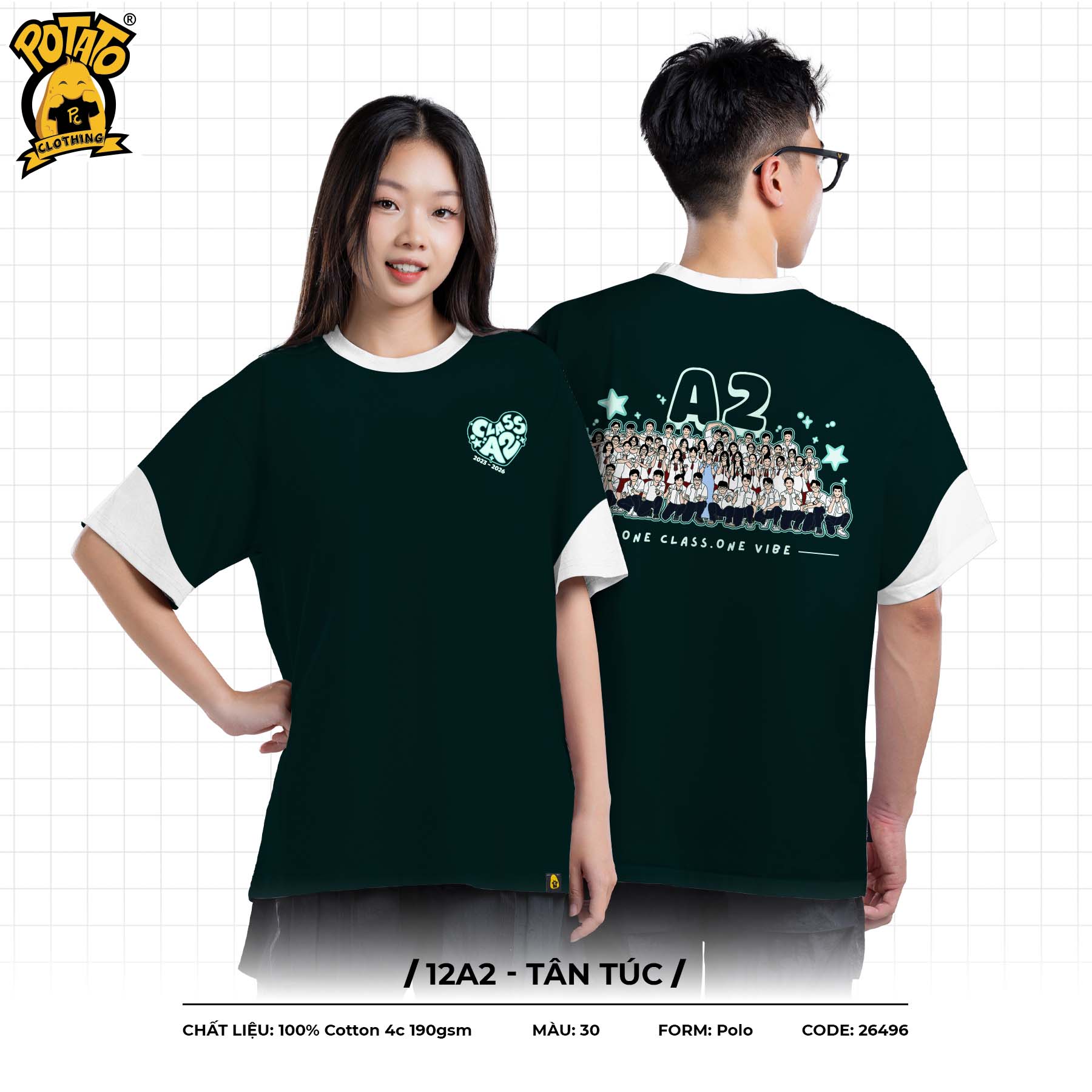 ÁO LỚP COOLINE 12A2 - TÂN TÚC